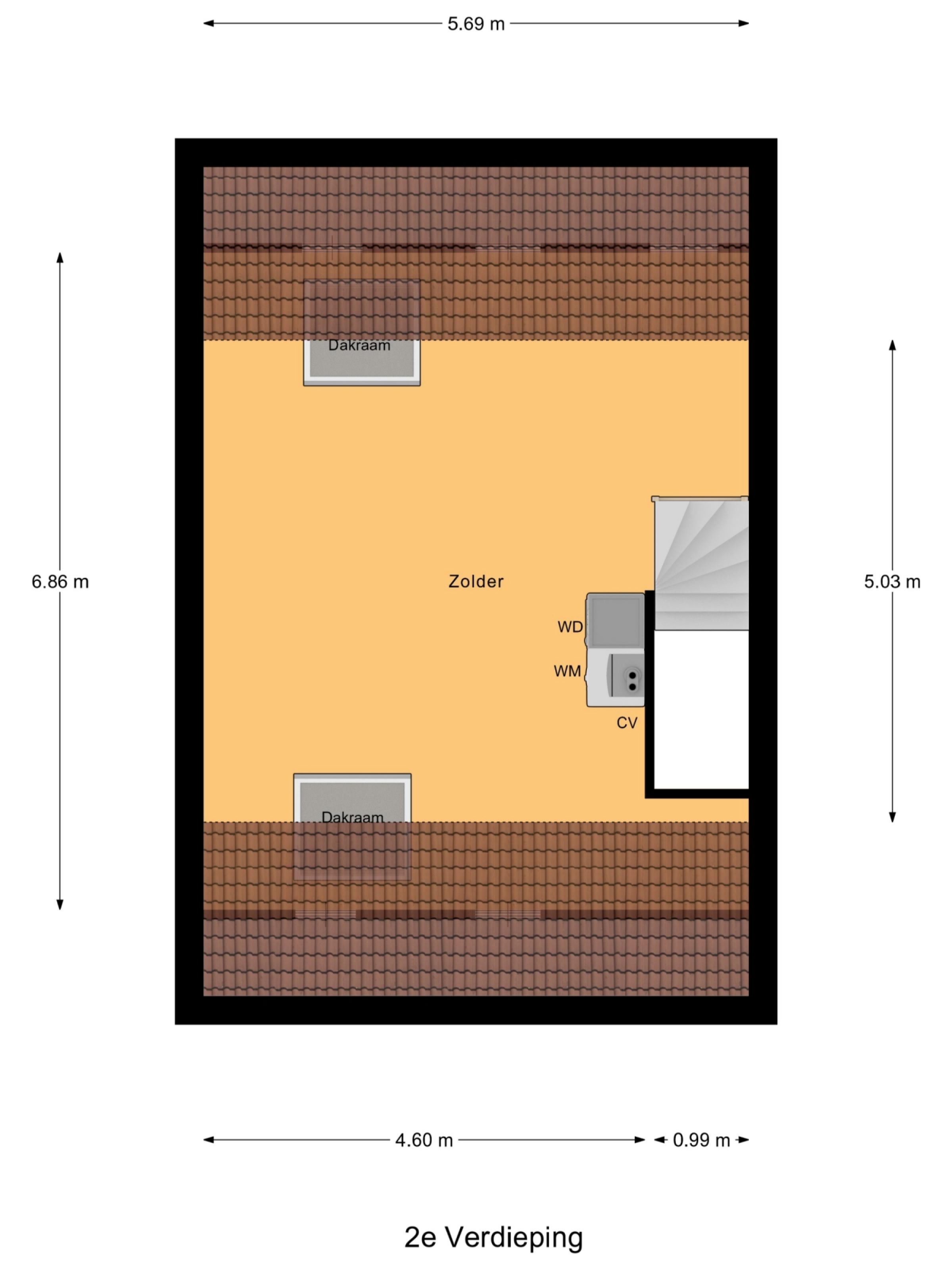 Bijenlaan 1c plattegrond 2