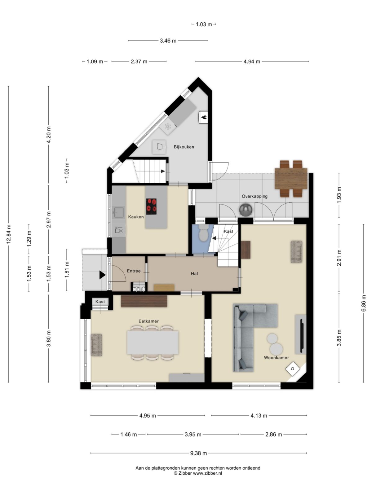 Hindestraat 2 plattegrond
