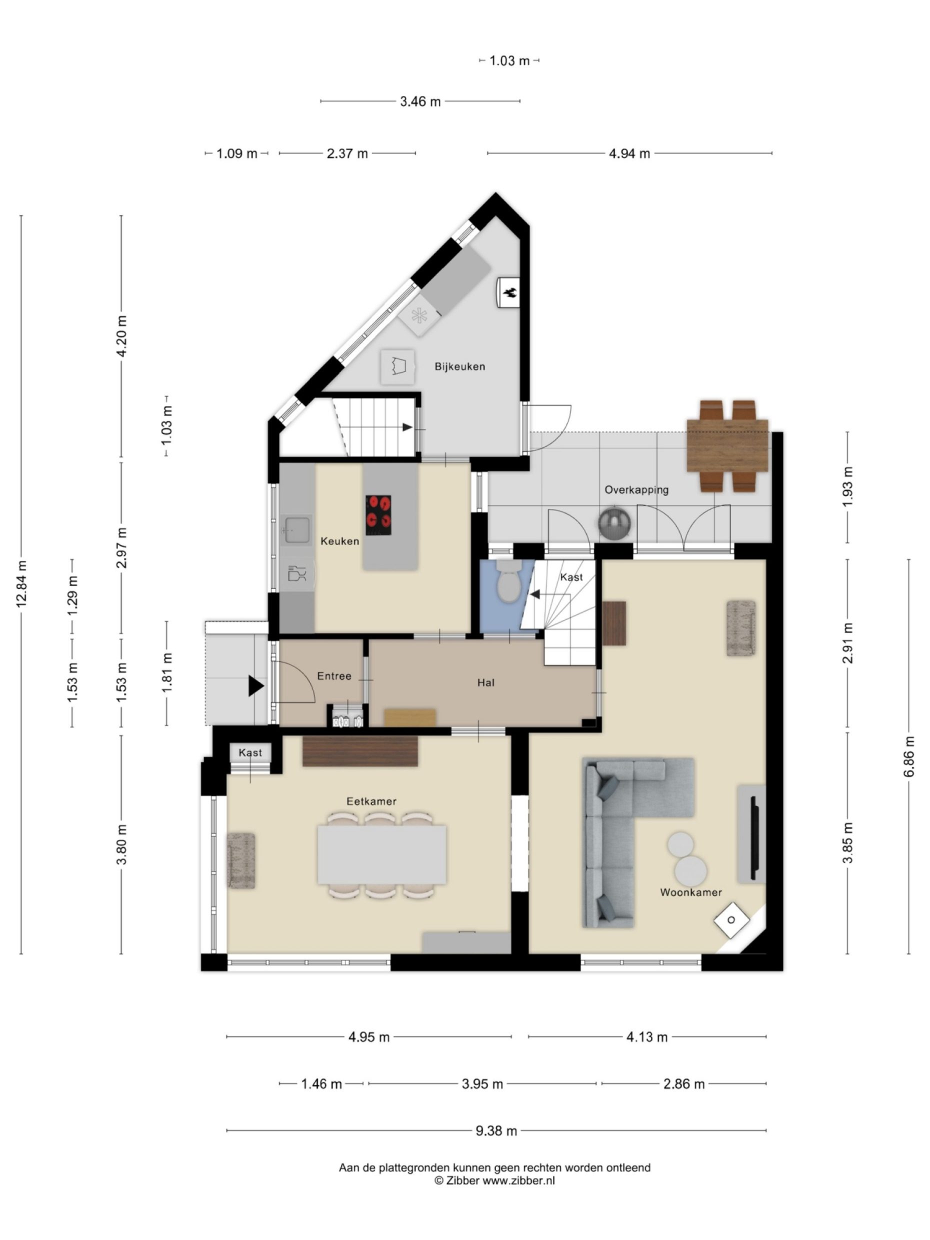 Hindestraat 2 plattegrond
