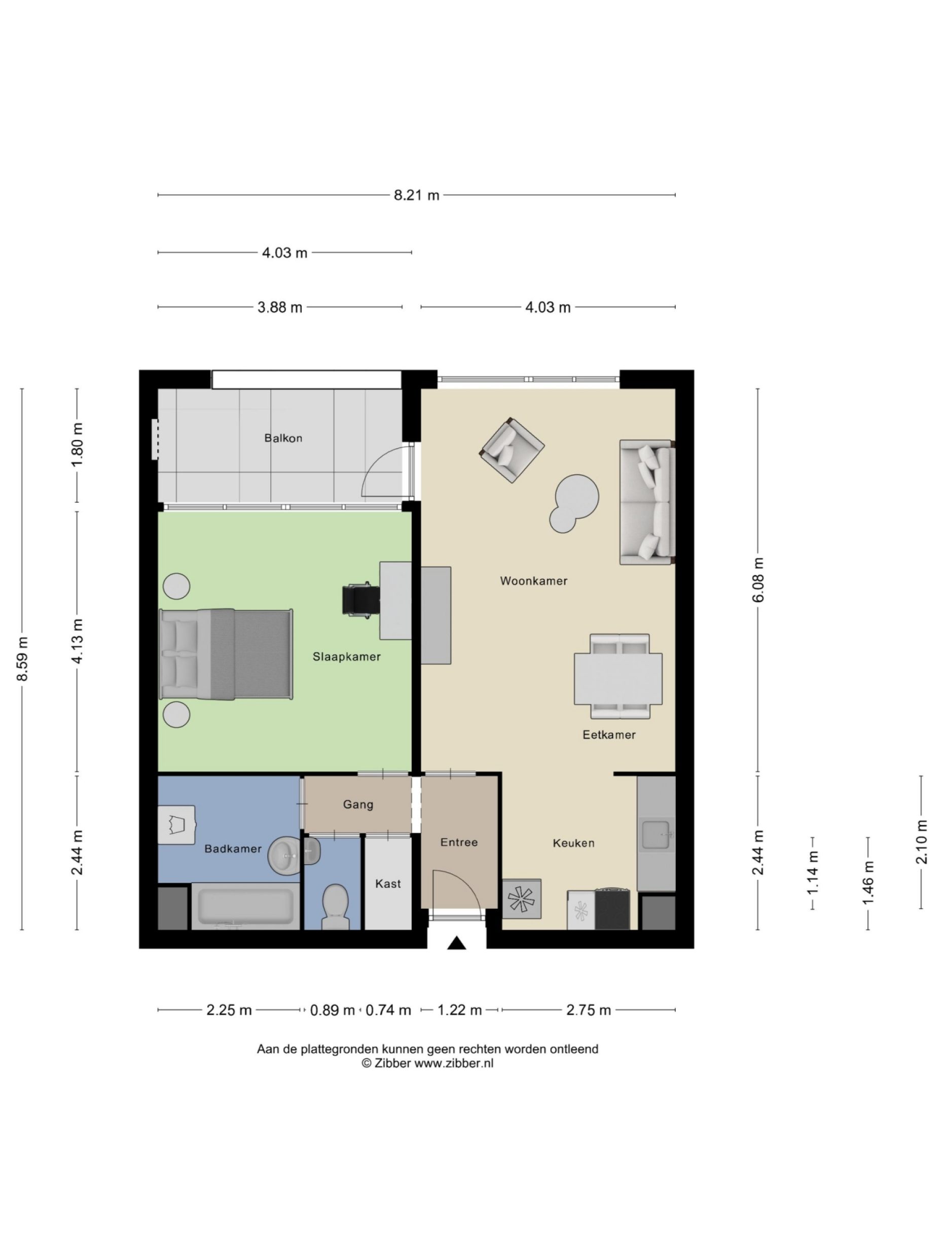 Franklin D Rooseveltlaan 119 plattegrond