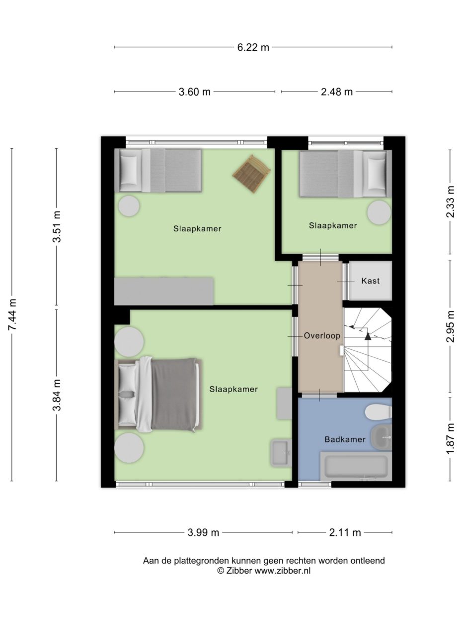 Hulstbosakker 13 plattegrond 2