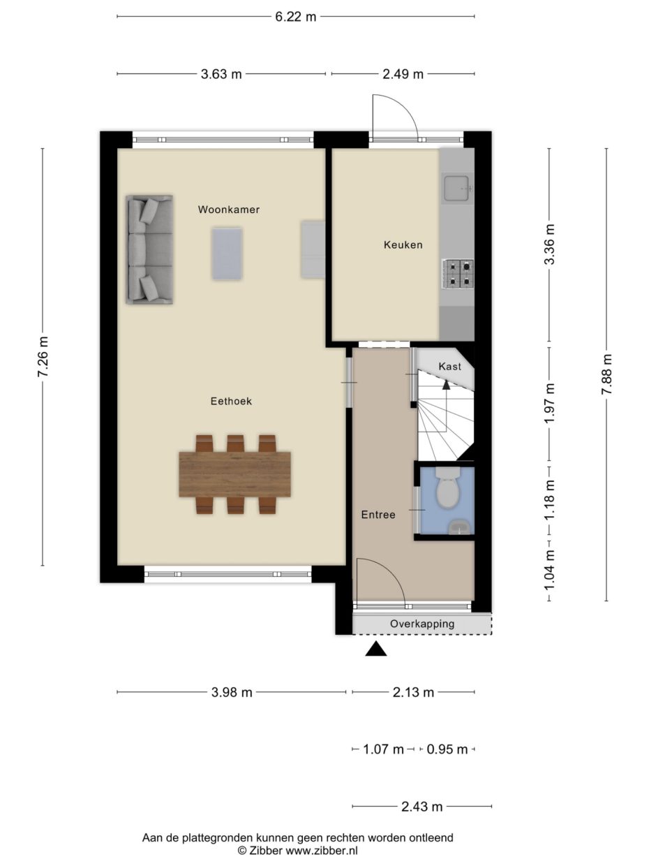 Hulstbosakker 13 plattegrond