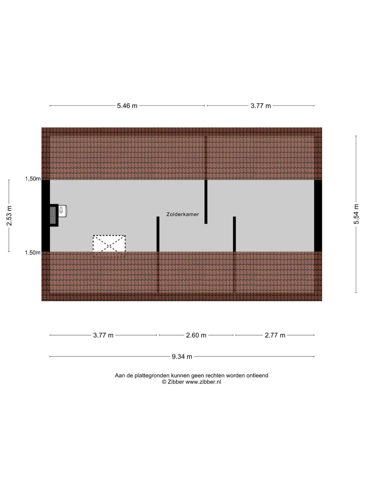 Donkstraat 13 plattegrond 3