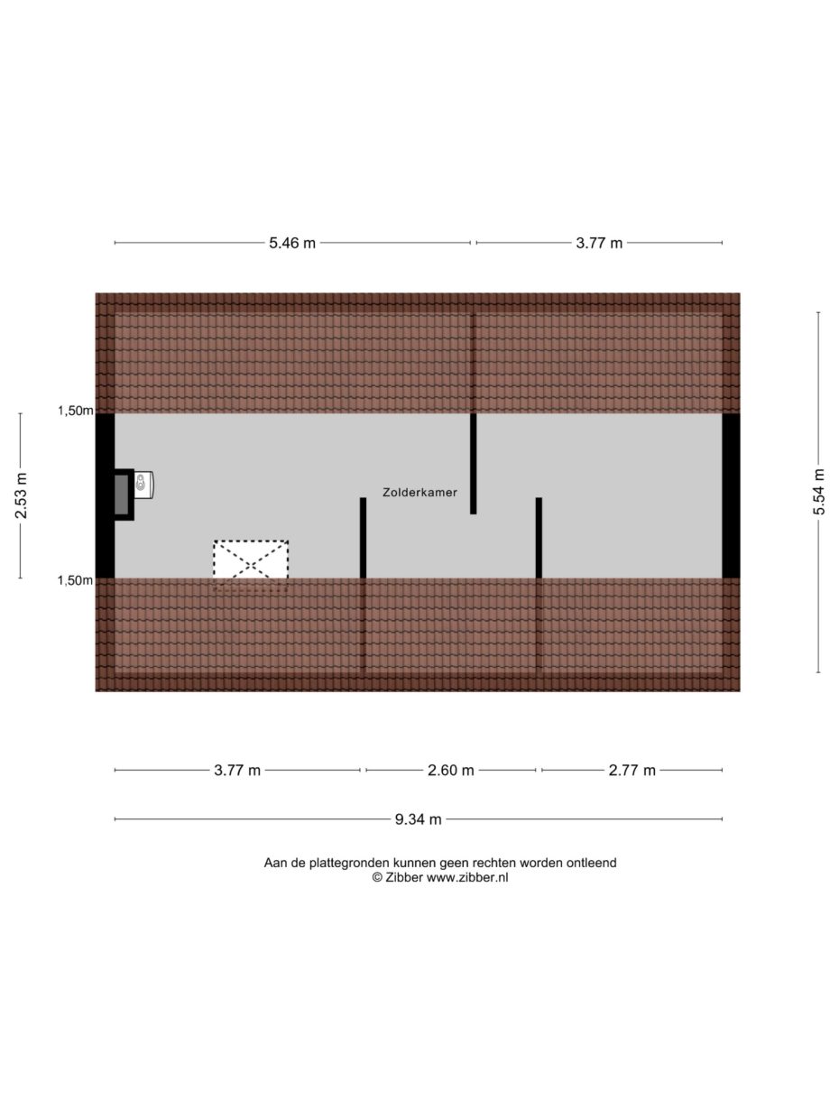 Donkstraat 13 plattegrond 3
