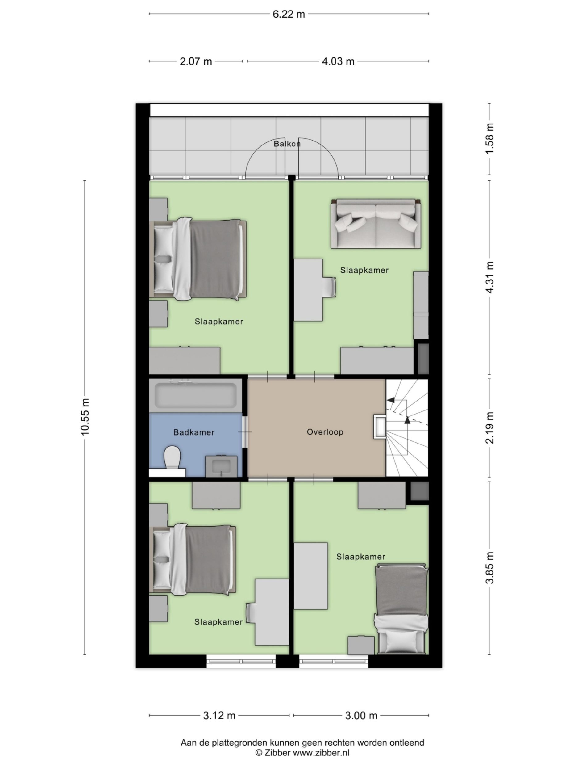 Eschweilerhof 51 plattegrond 3