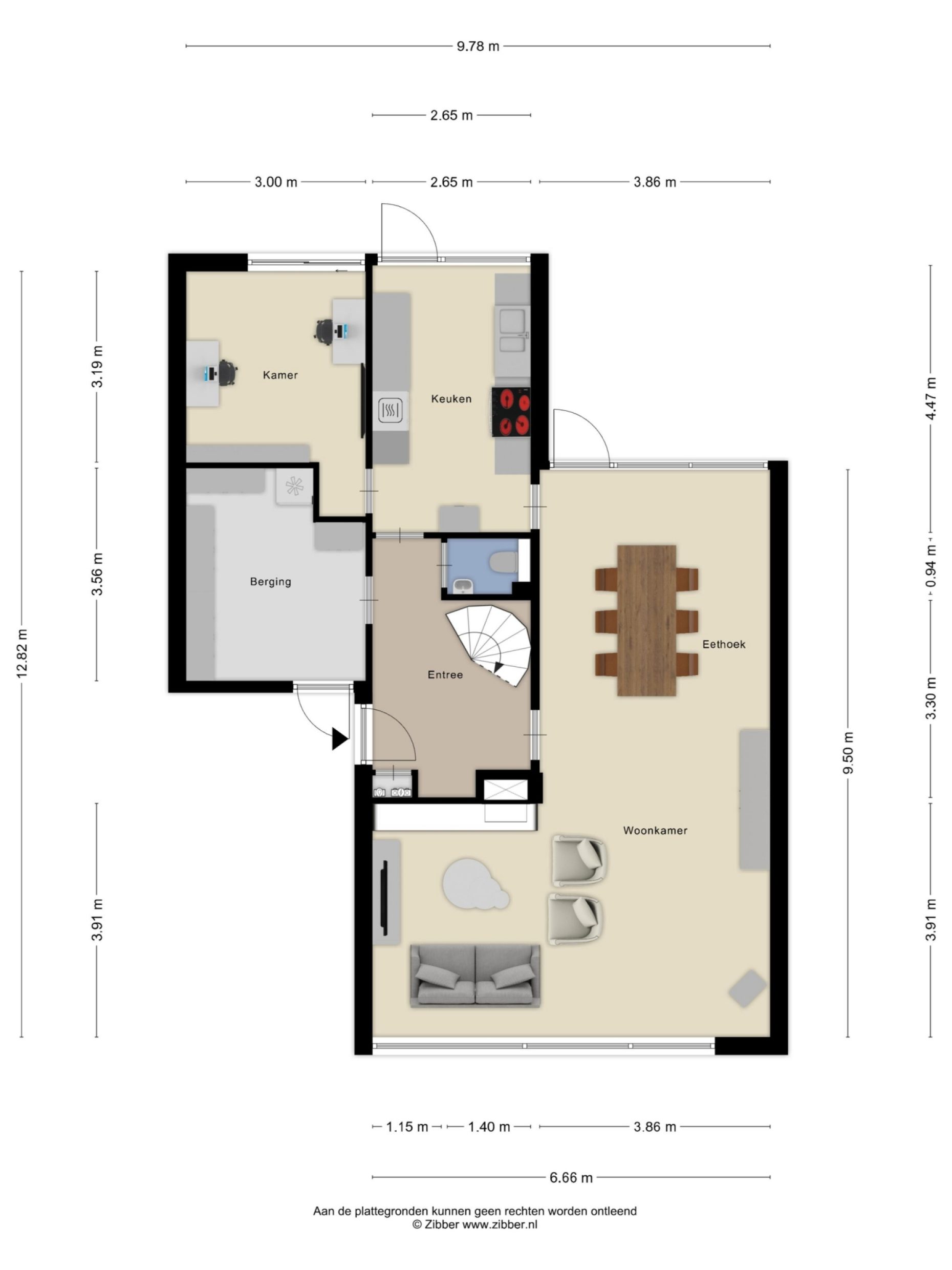 Paasberglaan 34 plattegrond