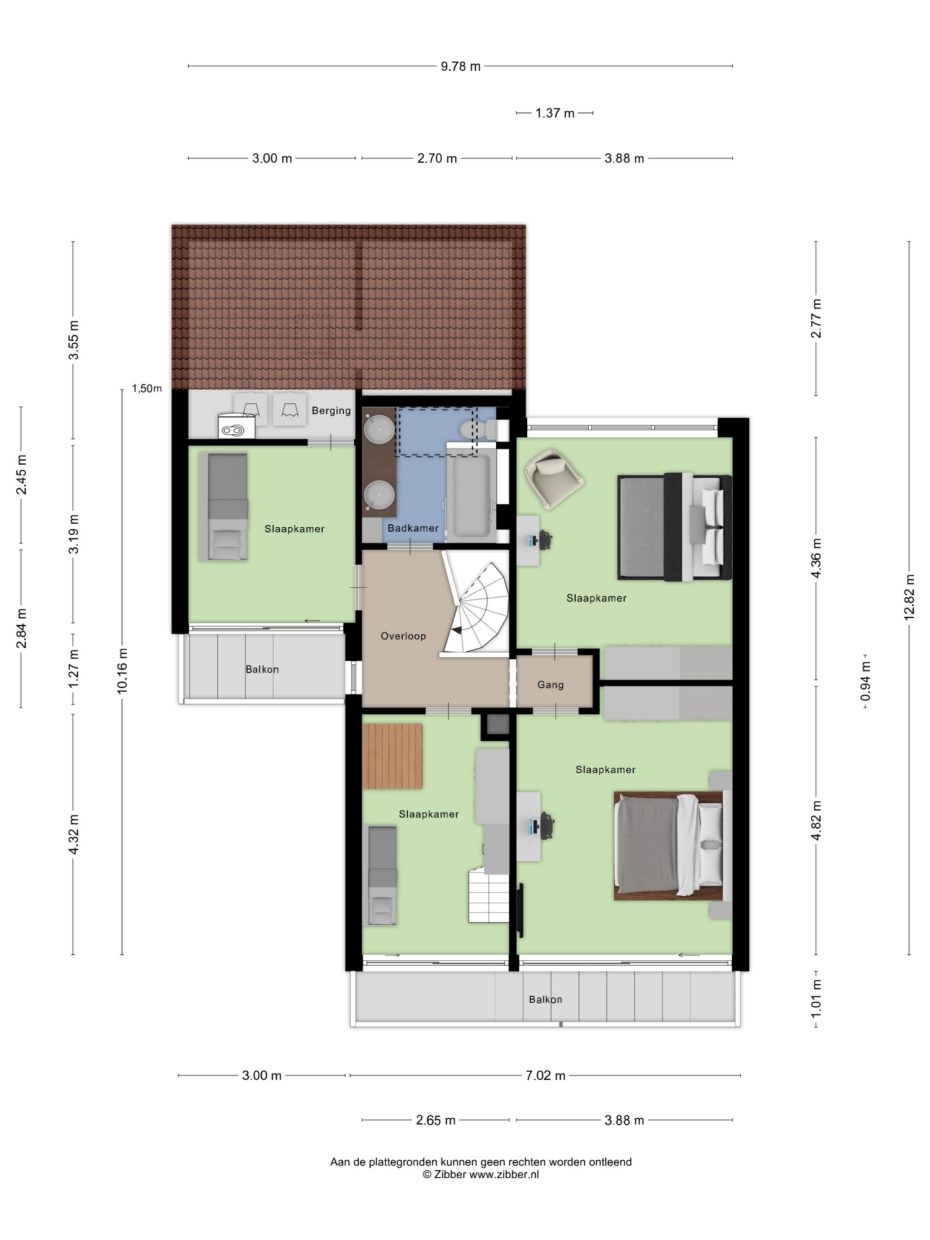 Paasberglaan 34 plattegrond 3