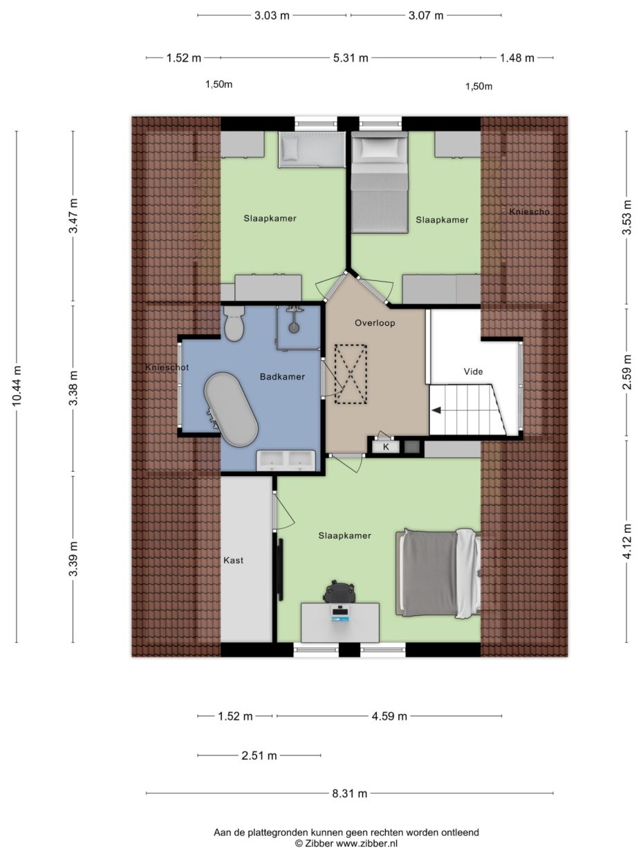 Ella Fitzgeraldlaan 70 plattegrond 3