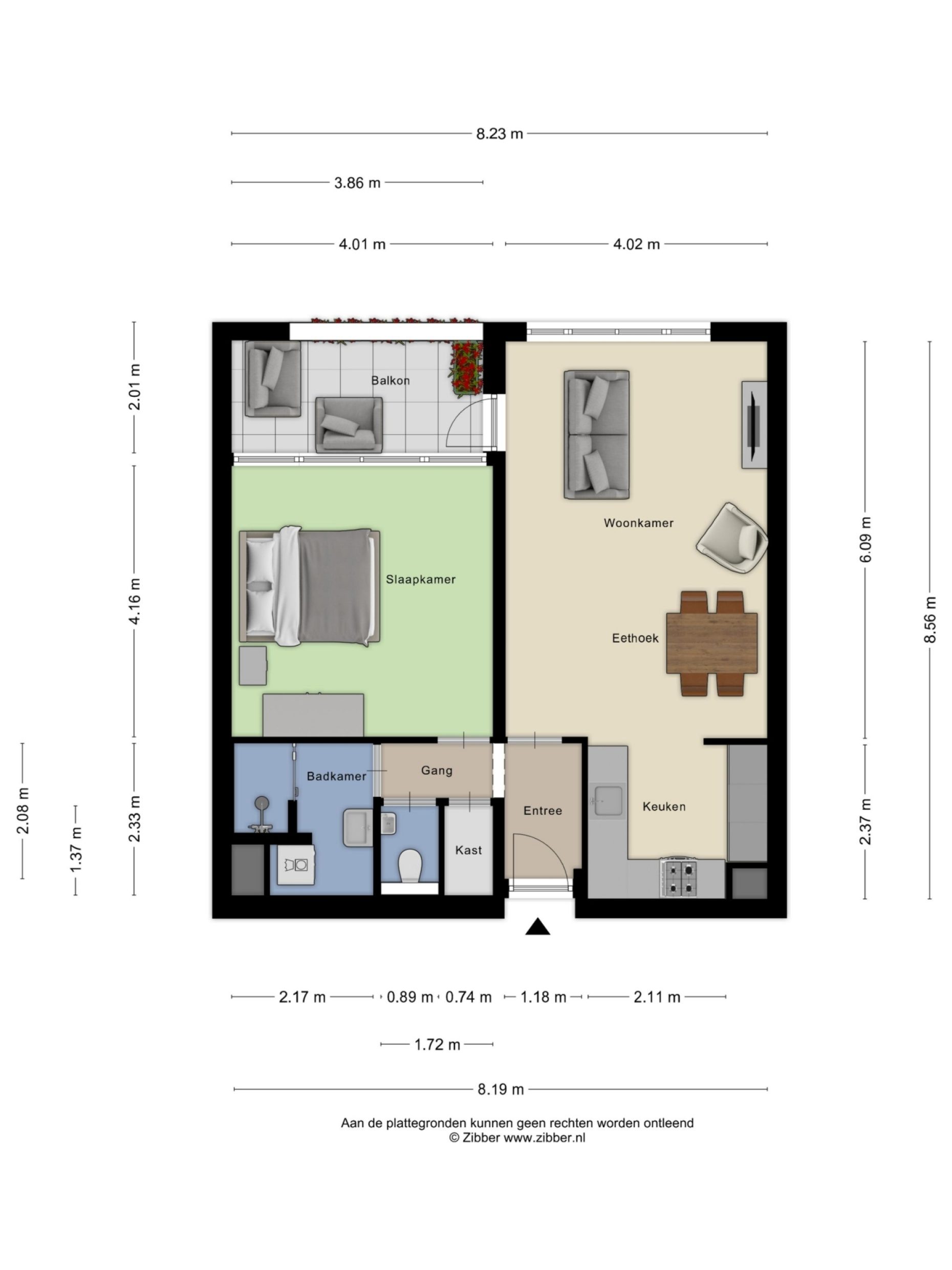 Franklin D Rooseveltlaan 1 plattegrond