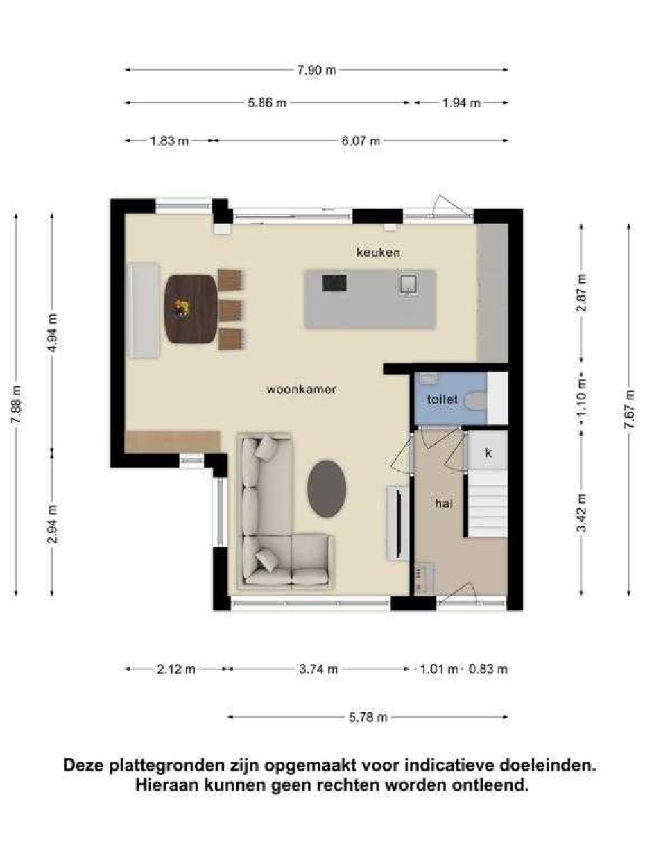 Franklin D Rooseveltlaan 90 plattegrond