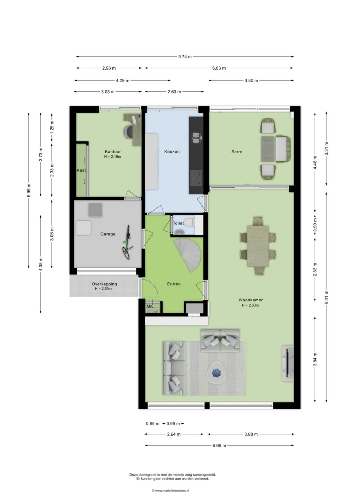 Paasberglaan 26 plattegrond