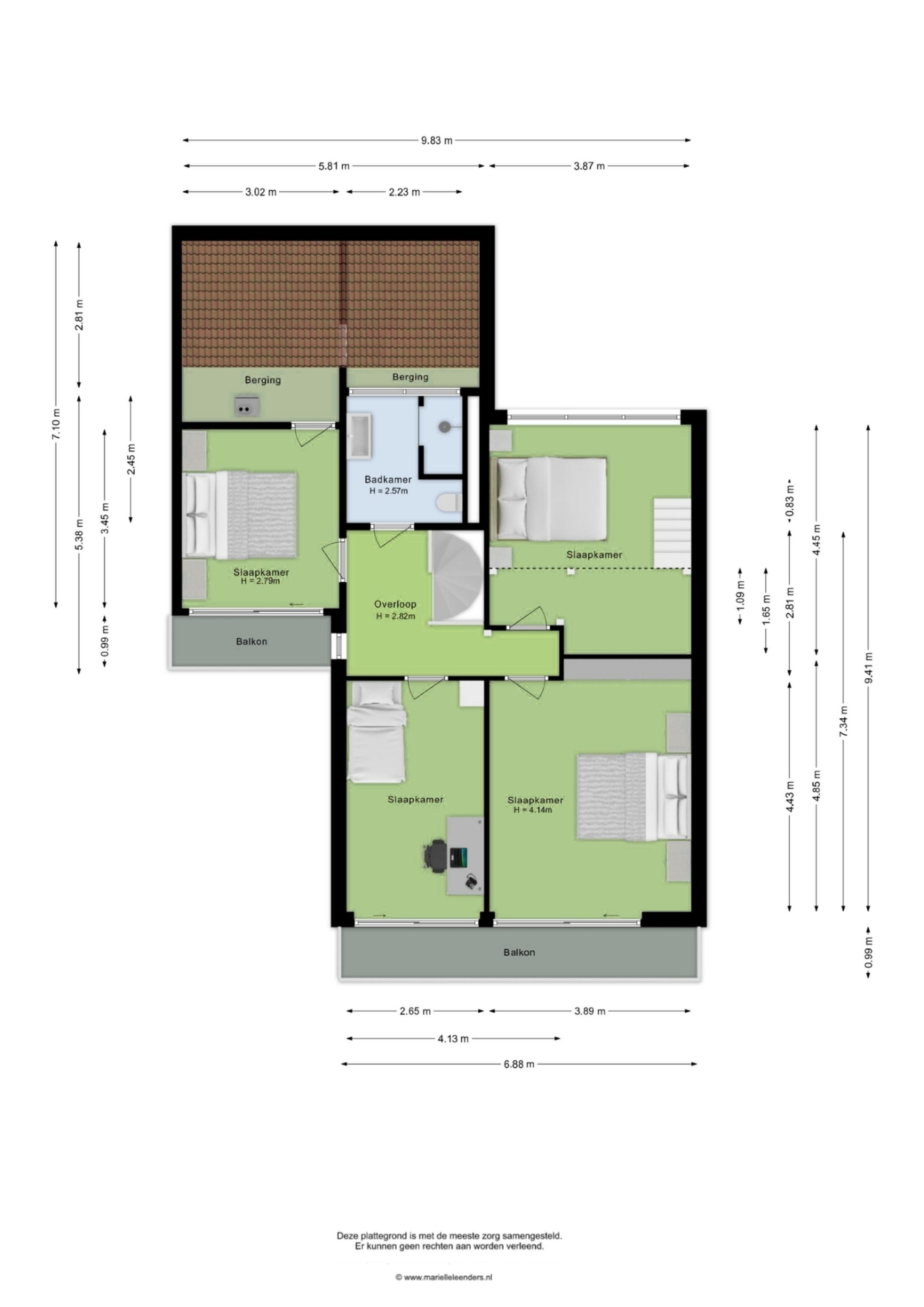 Paasberglaan 26 plattegrond 2