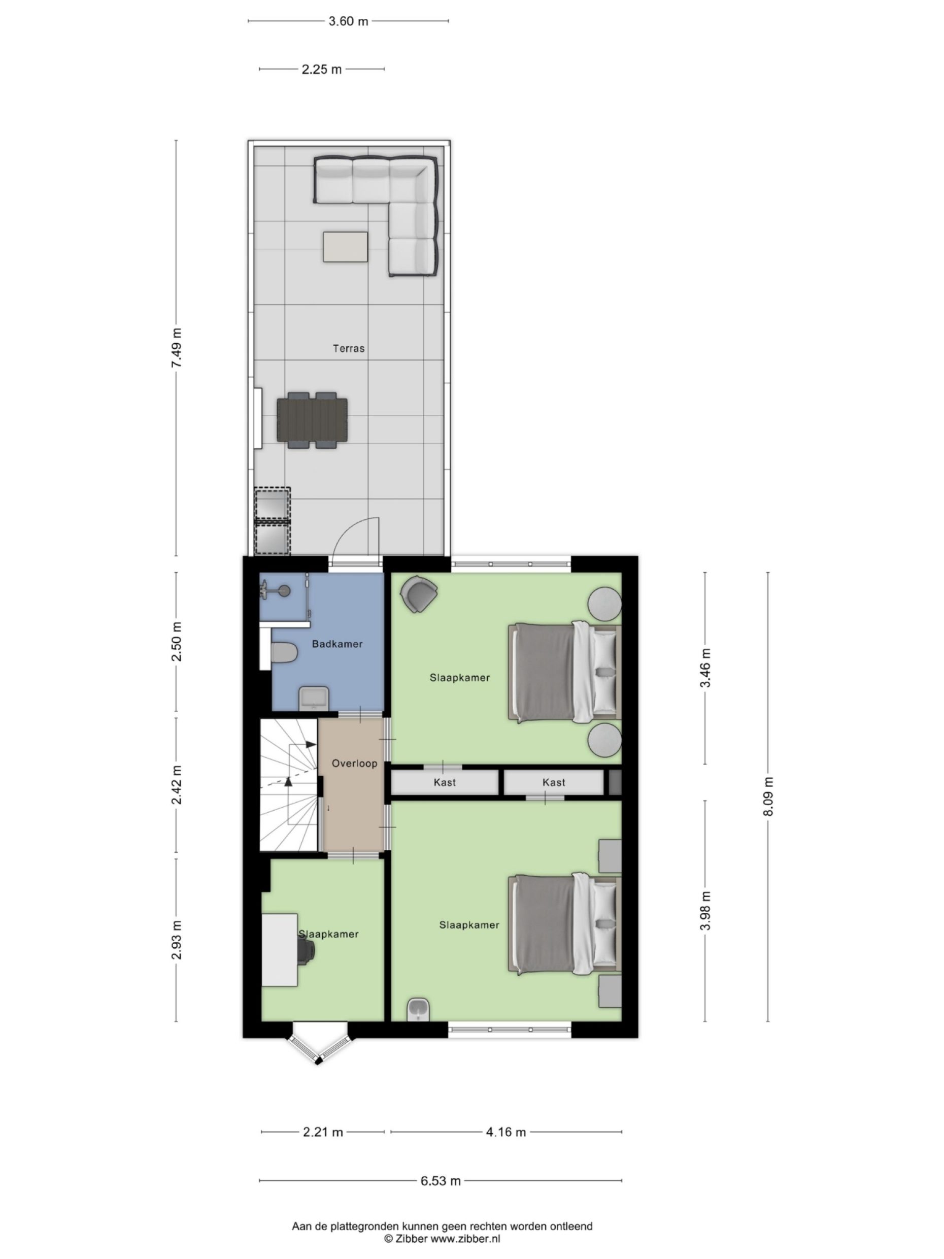 St Rochusstraat 14 plattegrond 4