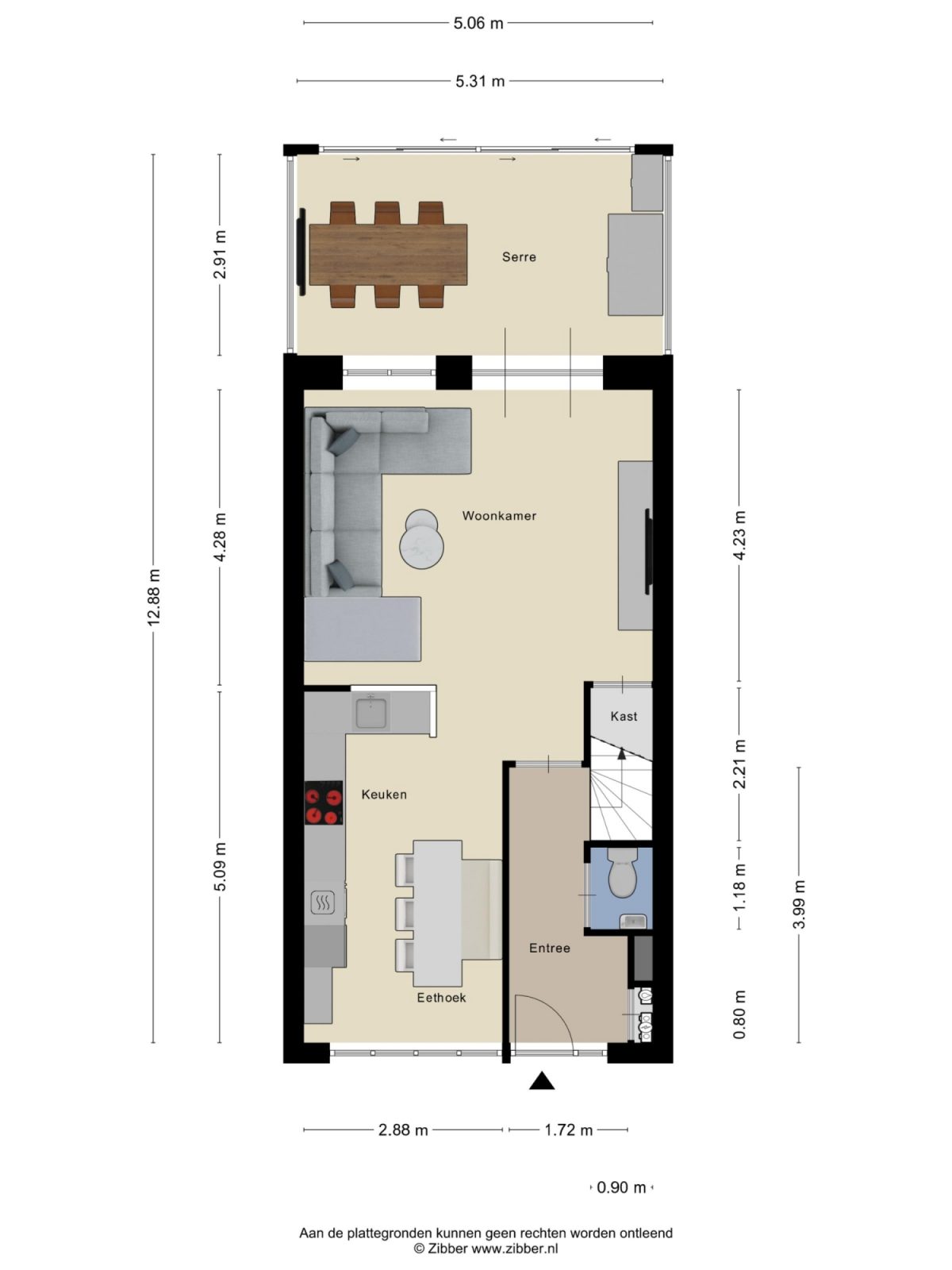 Looisehoeve 6 plattegrond