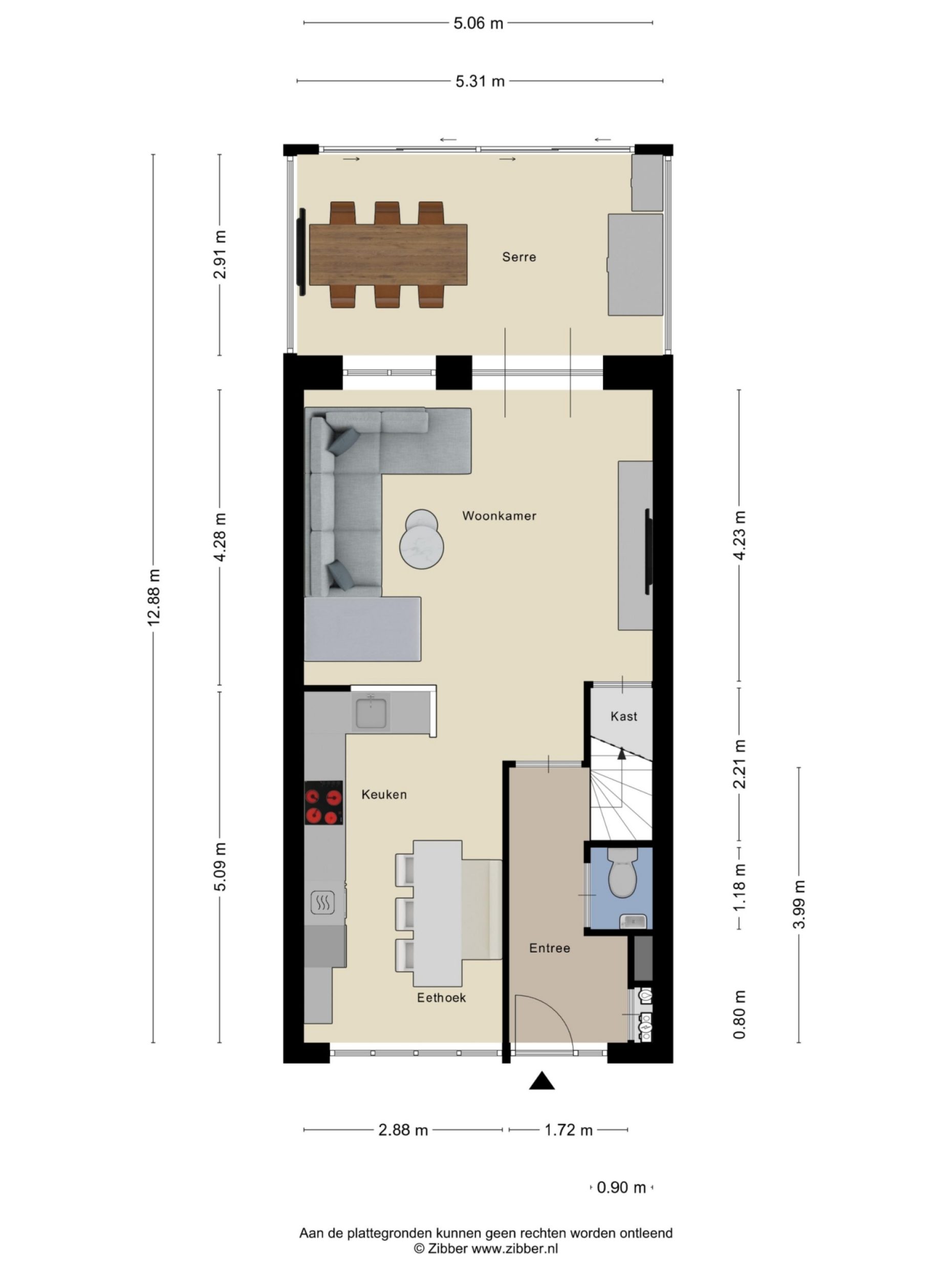 Looisehoeve 6 plattegrond