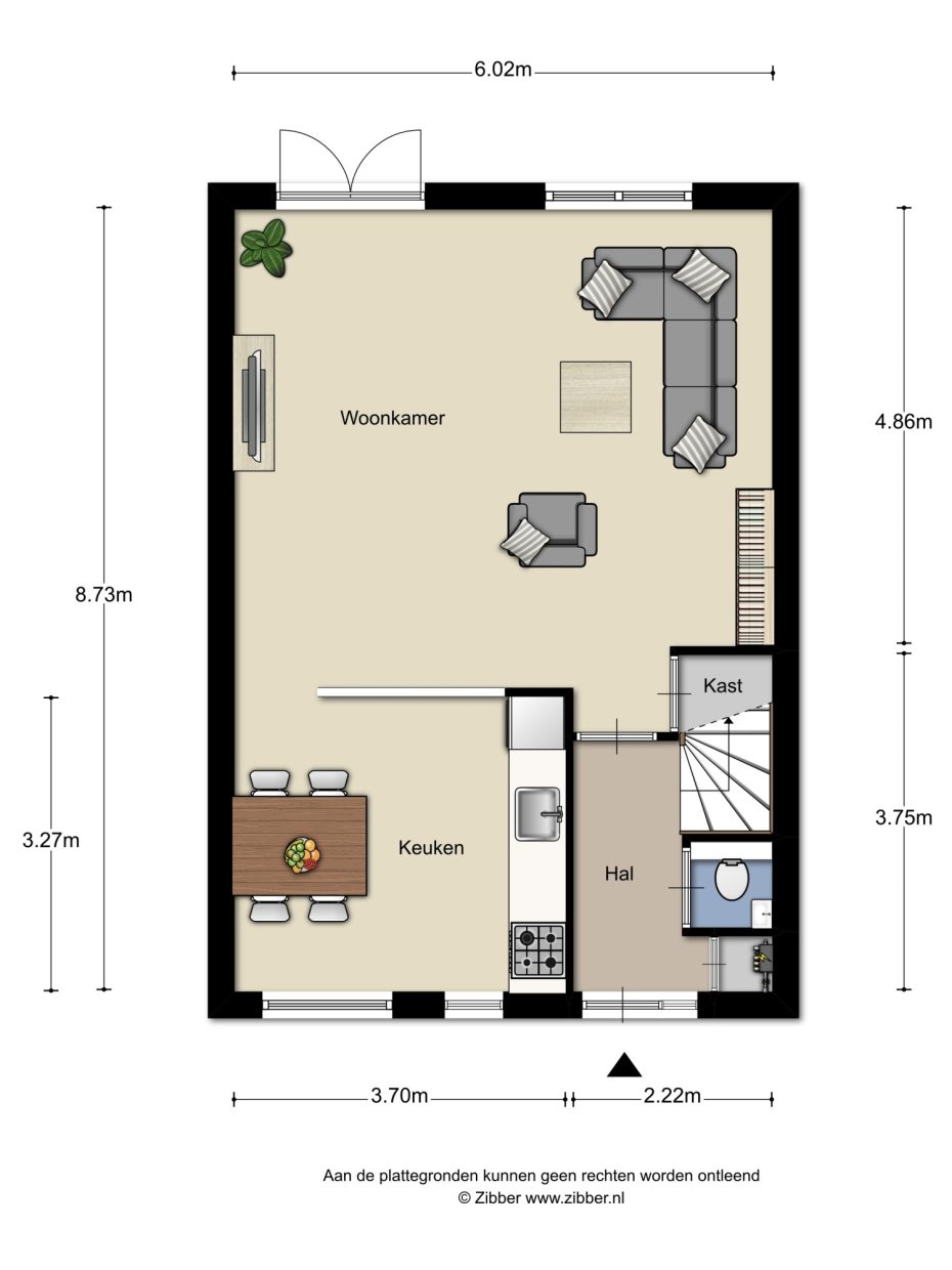 Besançonlaan 11 plattegrond
