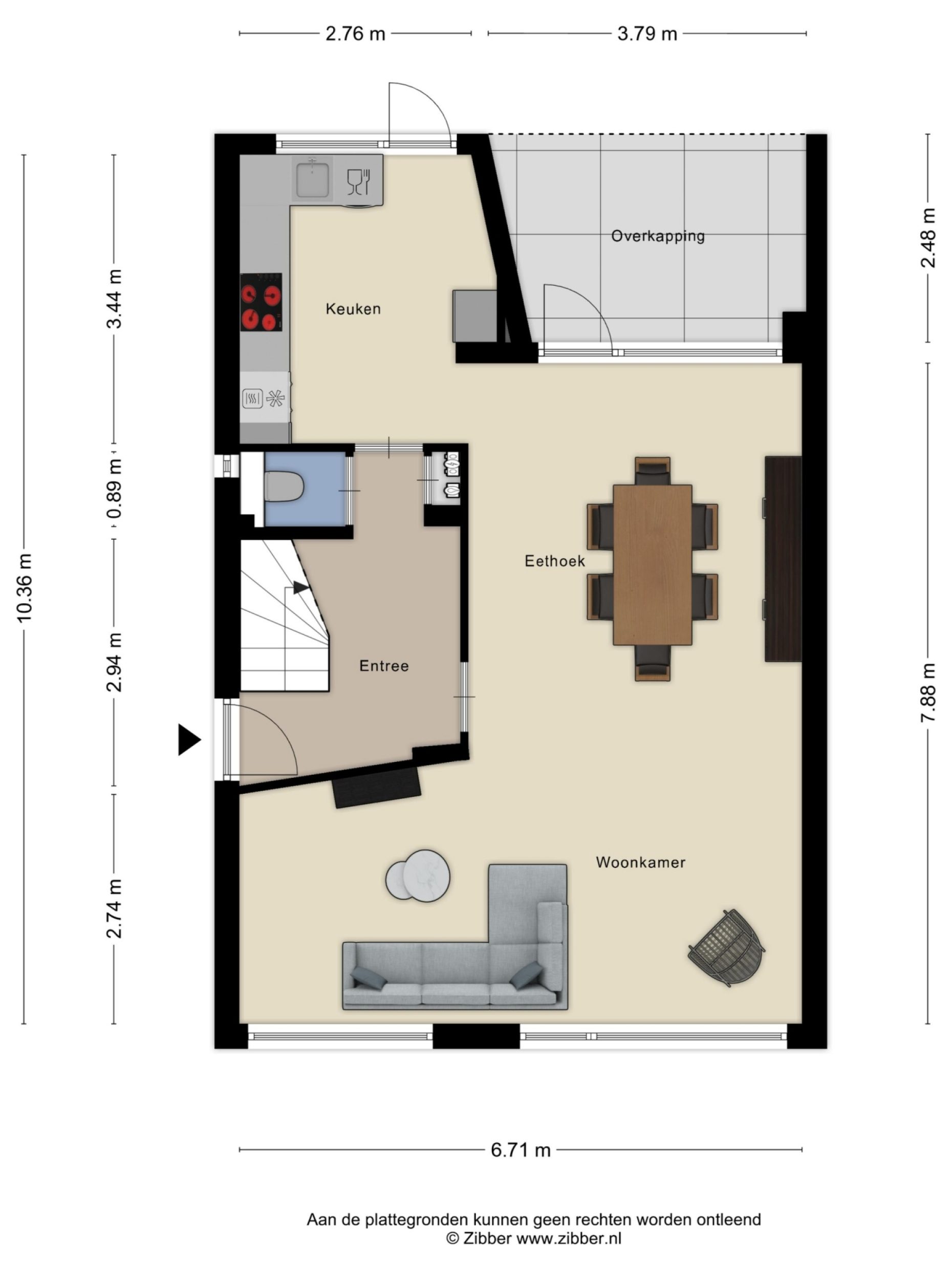 Craterlaan 16 plattegrond