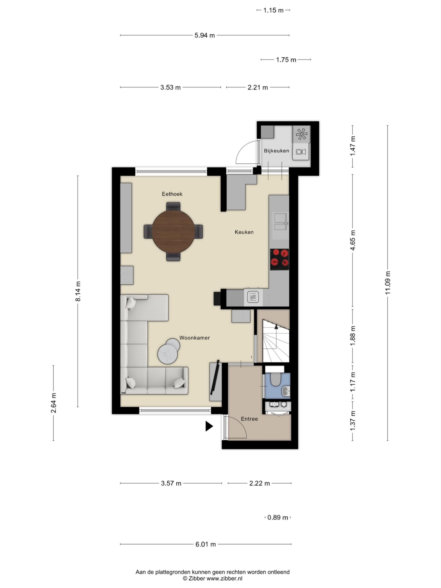 Tarantostraat 23 plattegrond