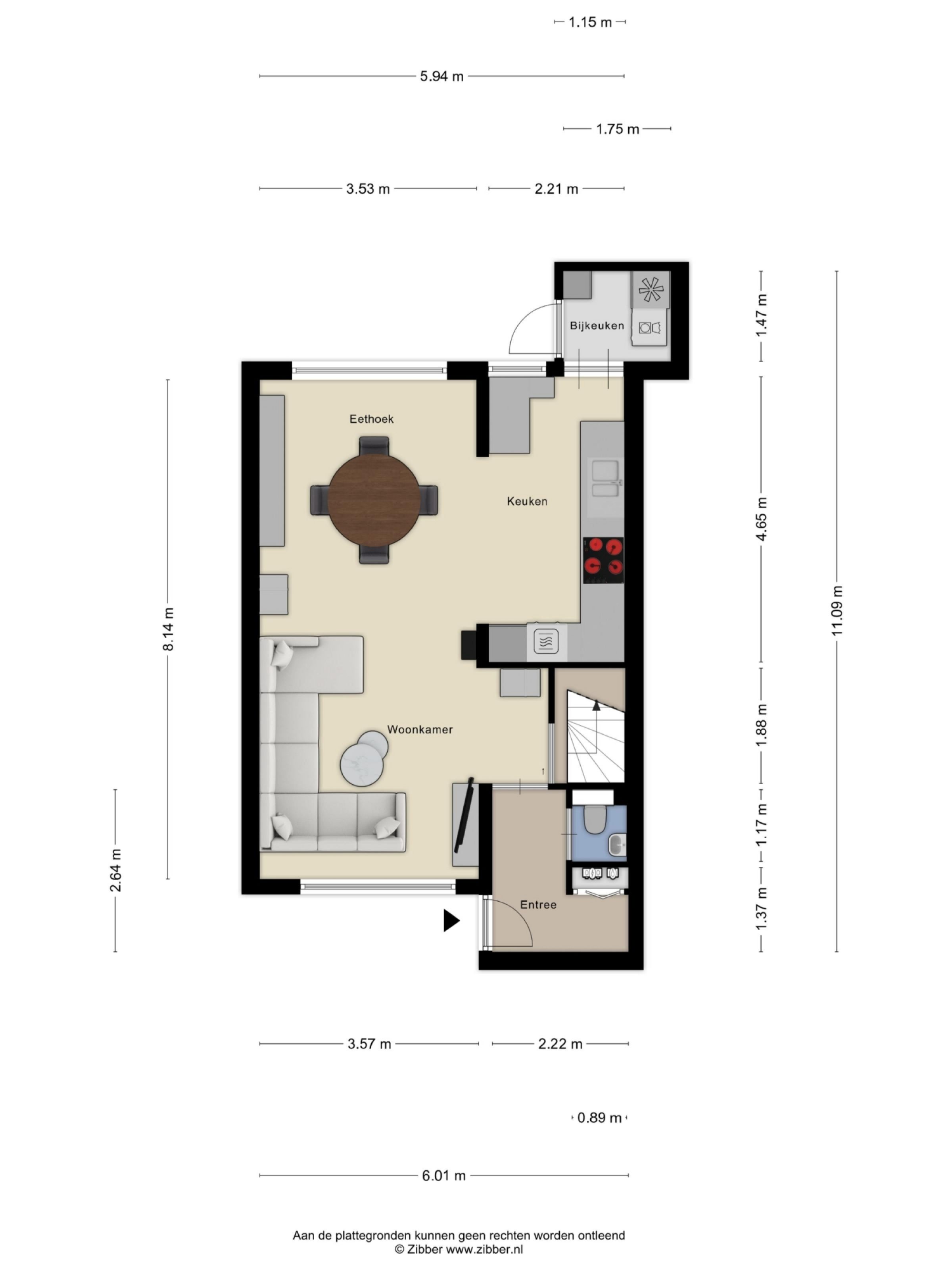 Tarantostraat 23 plattegrond