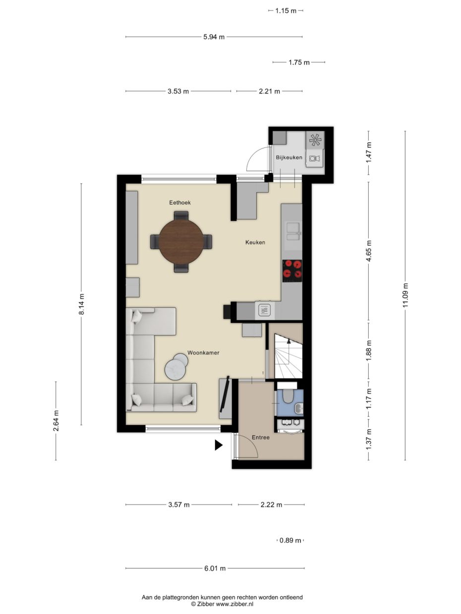 Tarantostraat 23 plattegrond