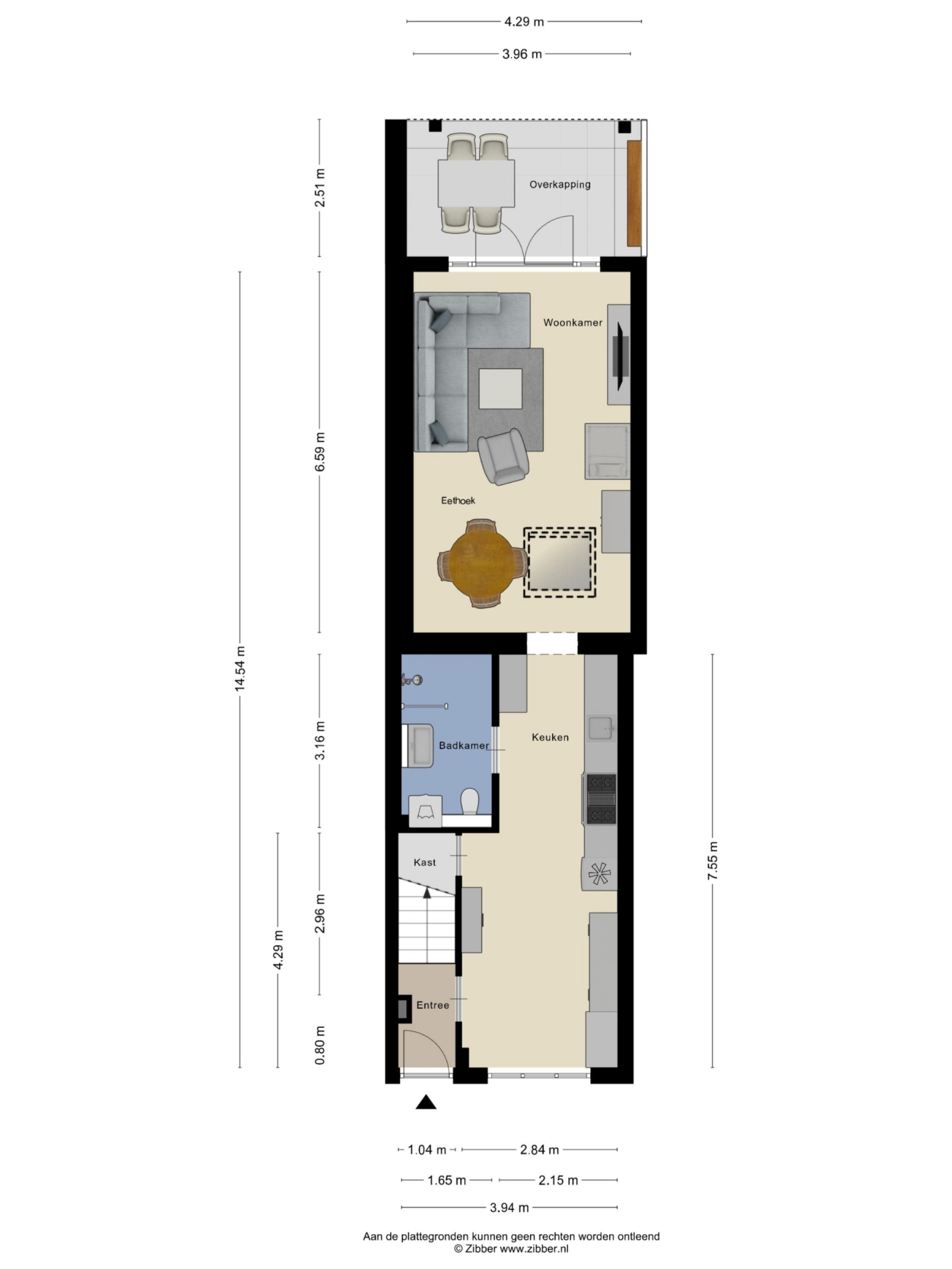 Pandelaar 59 plattegrond