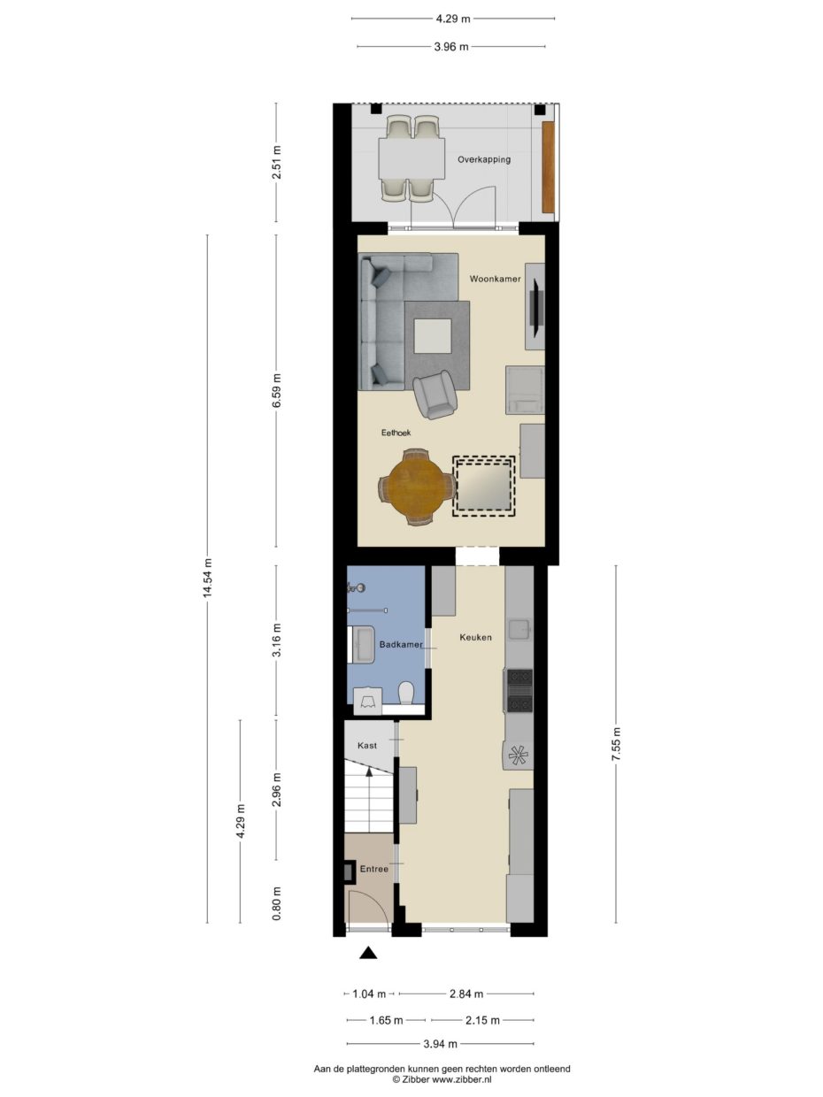 Pandelaar 59 plattegrond