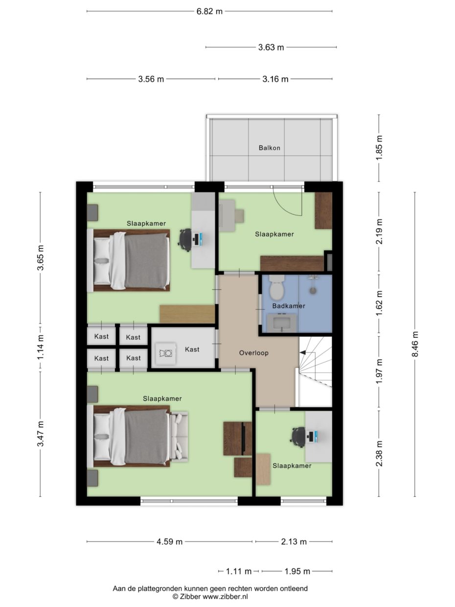 Elckerlyclaan 6 plattegrond 2