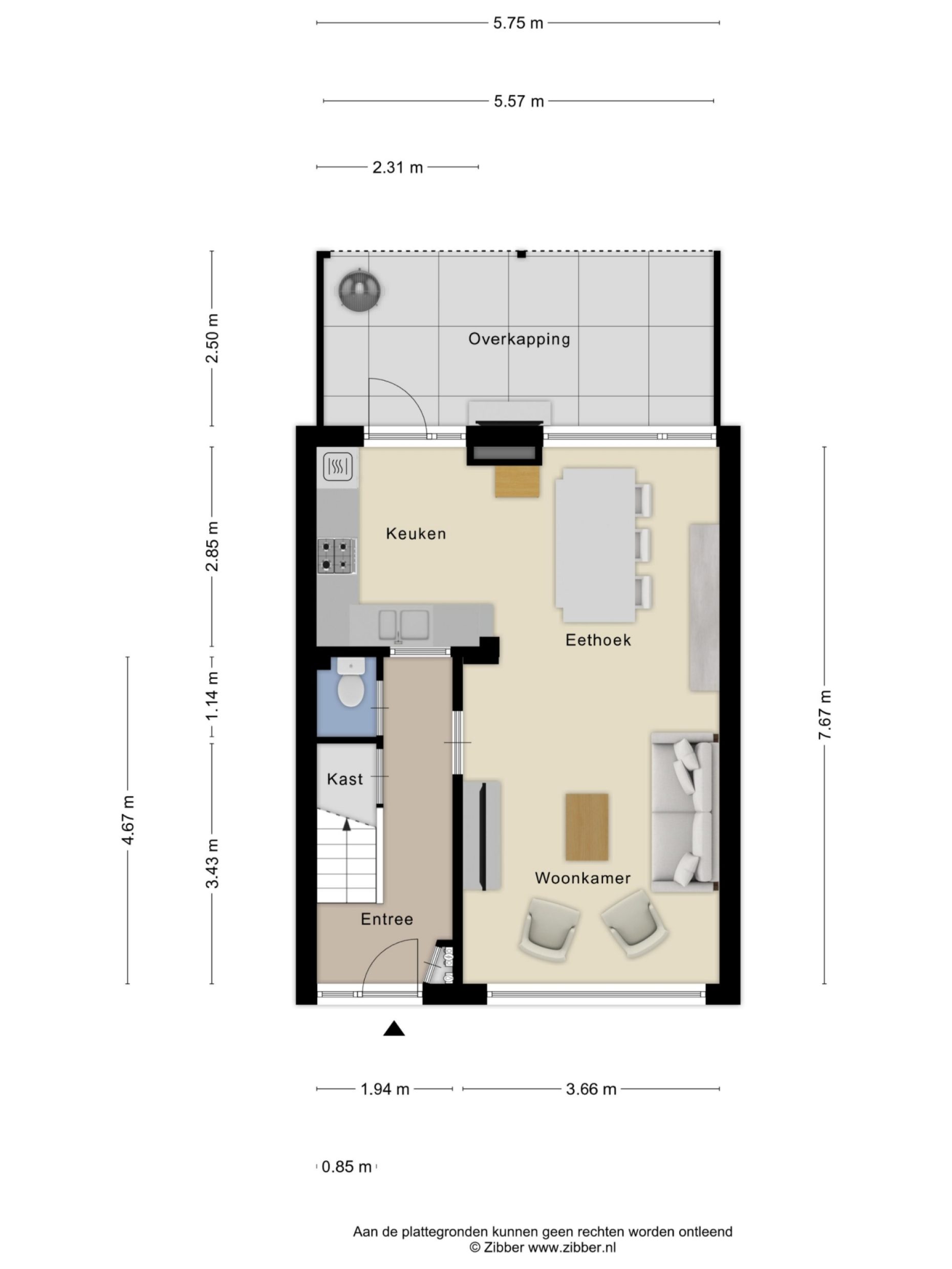 Franklin D Rooseveltlaan 134 plattegrond