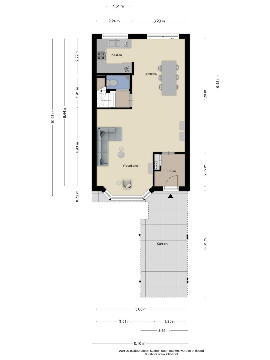 Besançonlaan 8 plattegrond