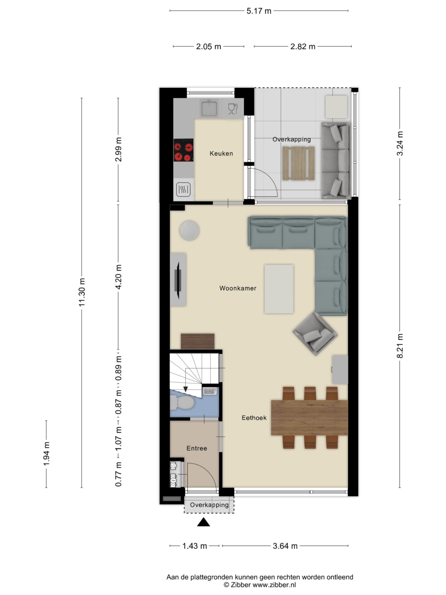 Harmoniestraat 104 plattegrond