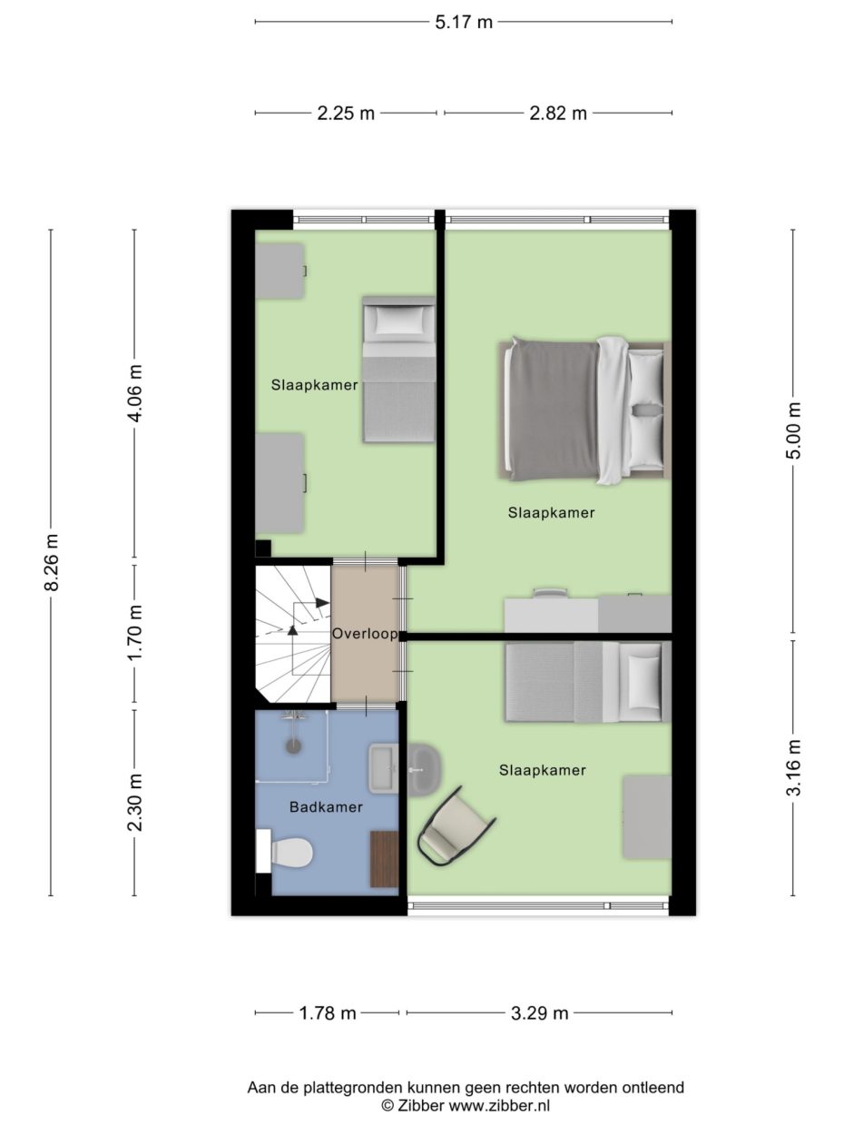 Harmoniestraat 104 plattegrond 3