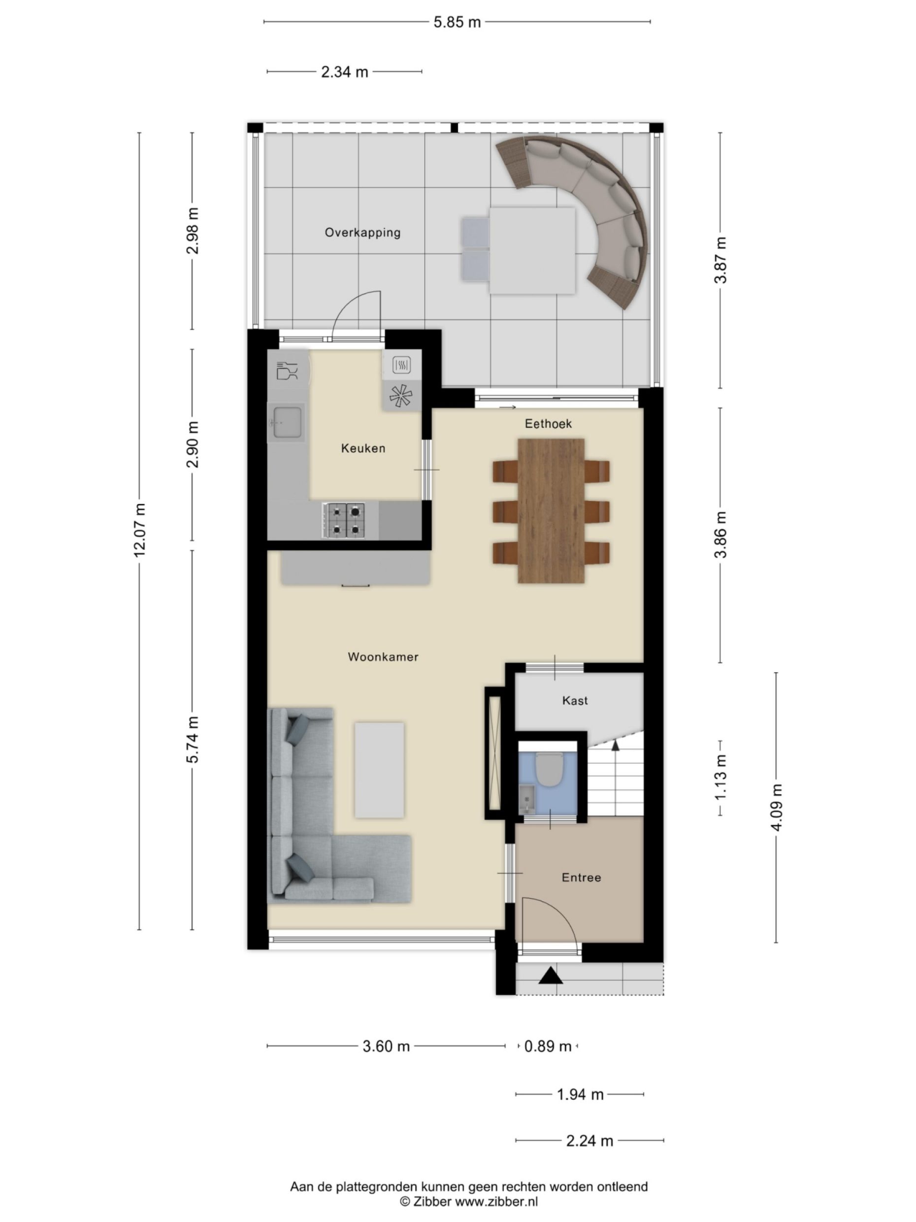 Flevolandlaan 18 plattegrond