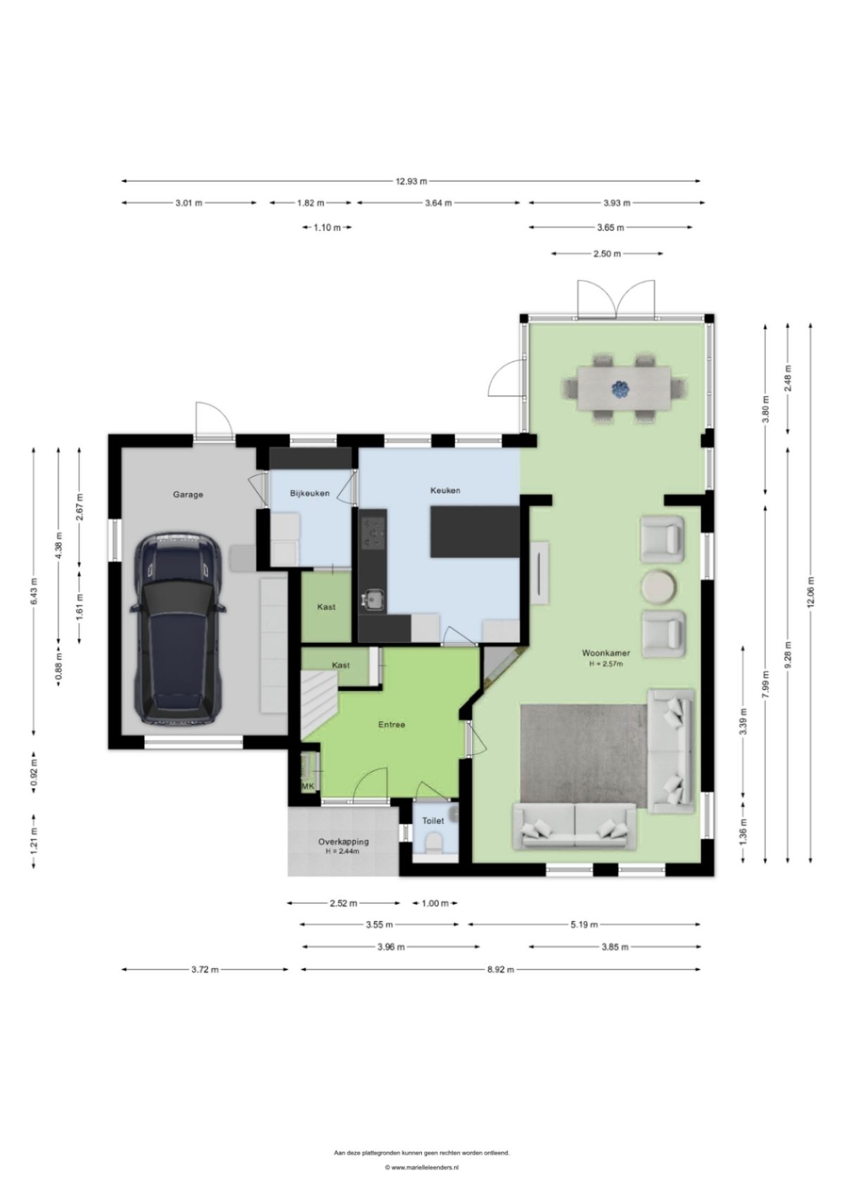 Tweerijten 29 plattegrond