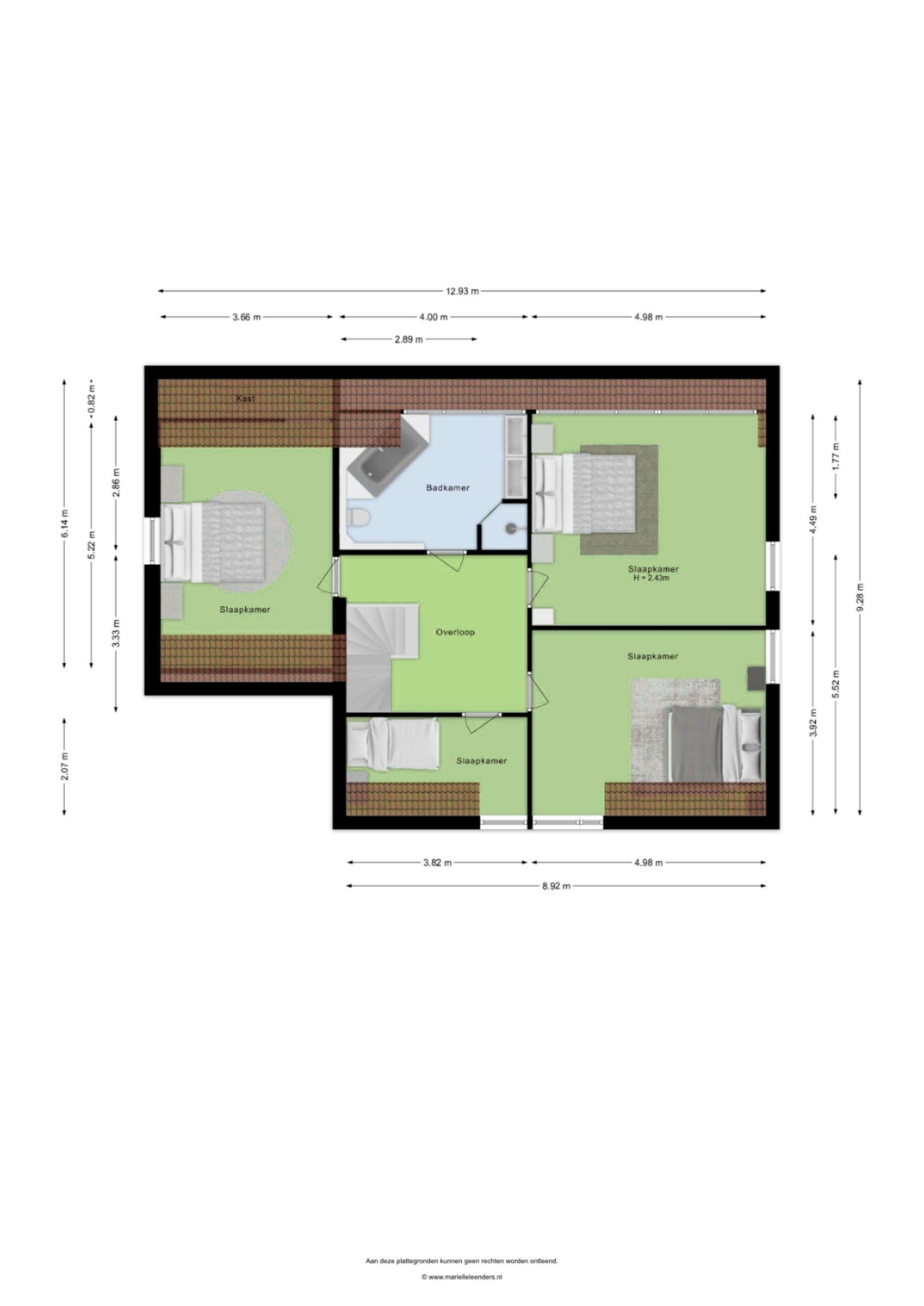 Tweerijten 29 plattegrond 2