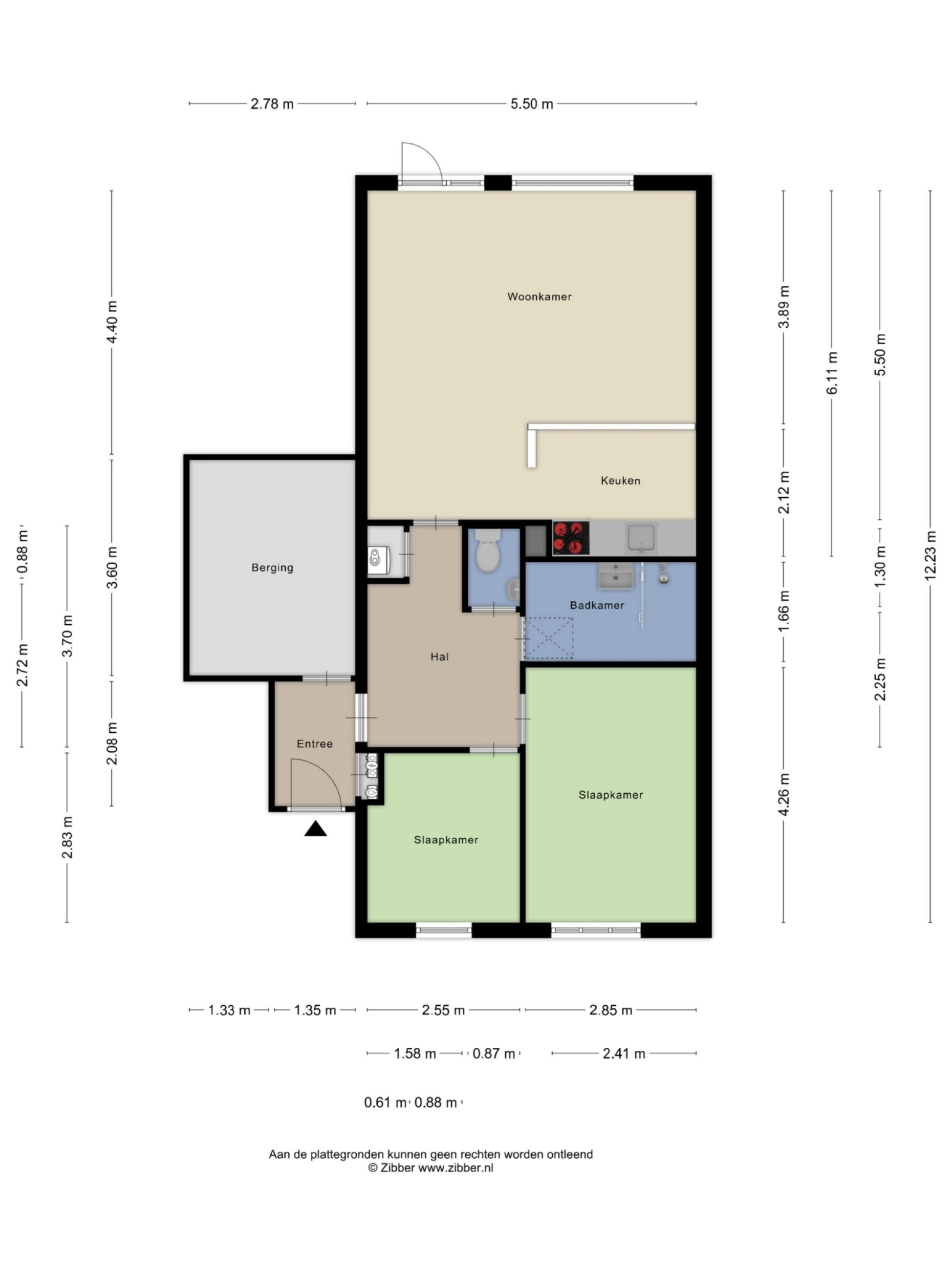 Angoulèmehof 13 plattegrond