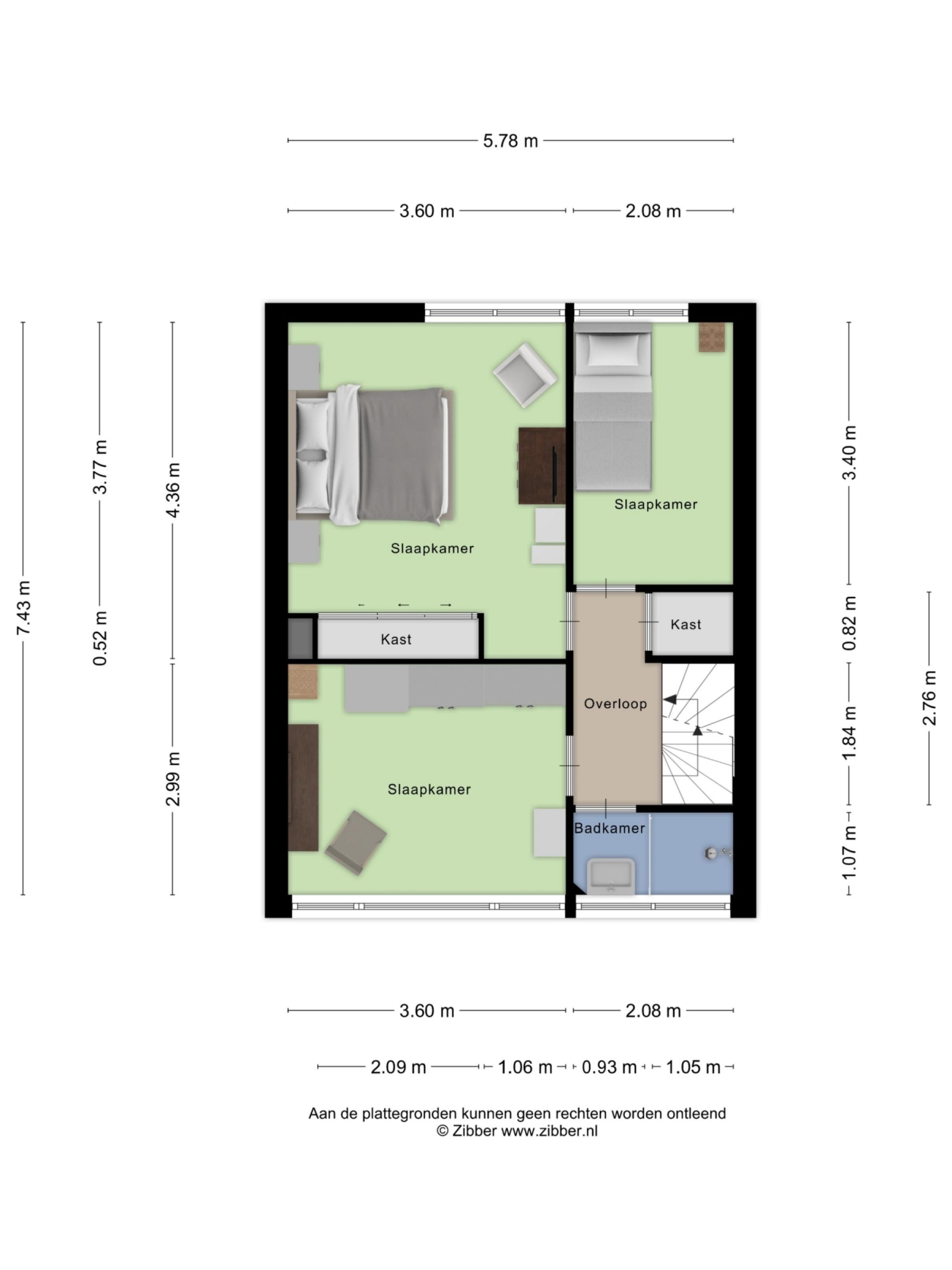 Van Aitzemastraat 13 plattegrond 2