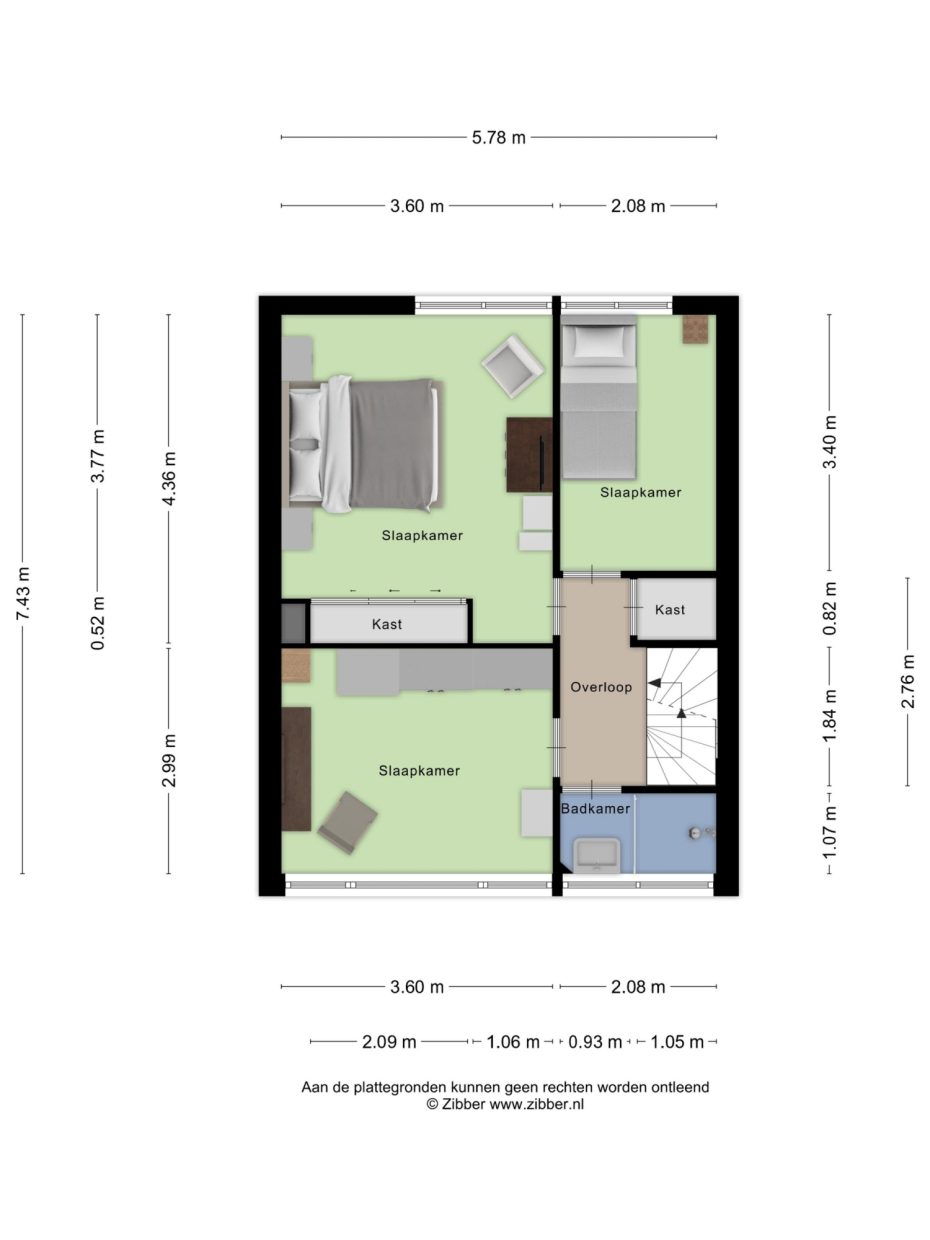 Van Aitzemastraat 13 plattegrond 2