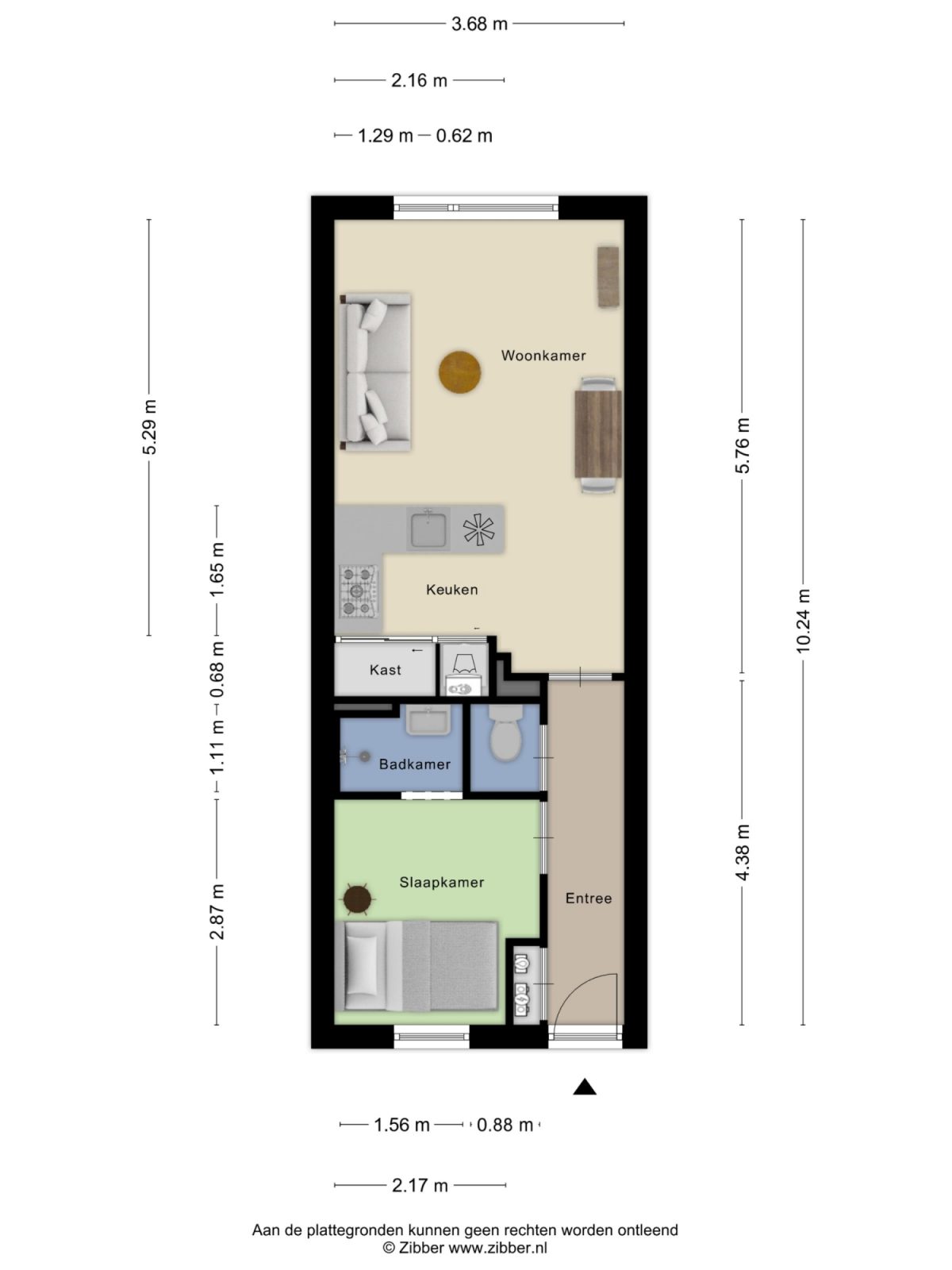 Aalsterweg 77 D plattegrond