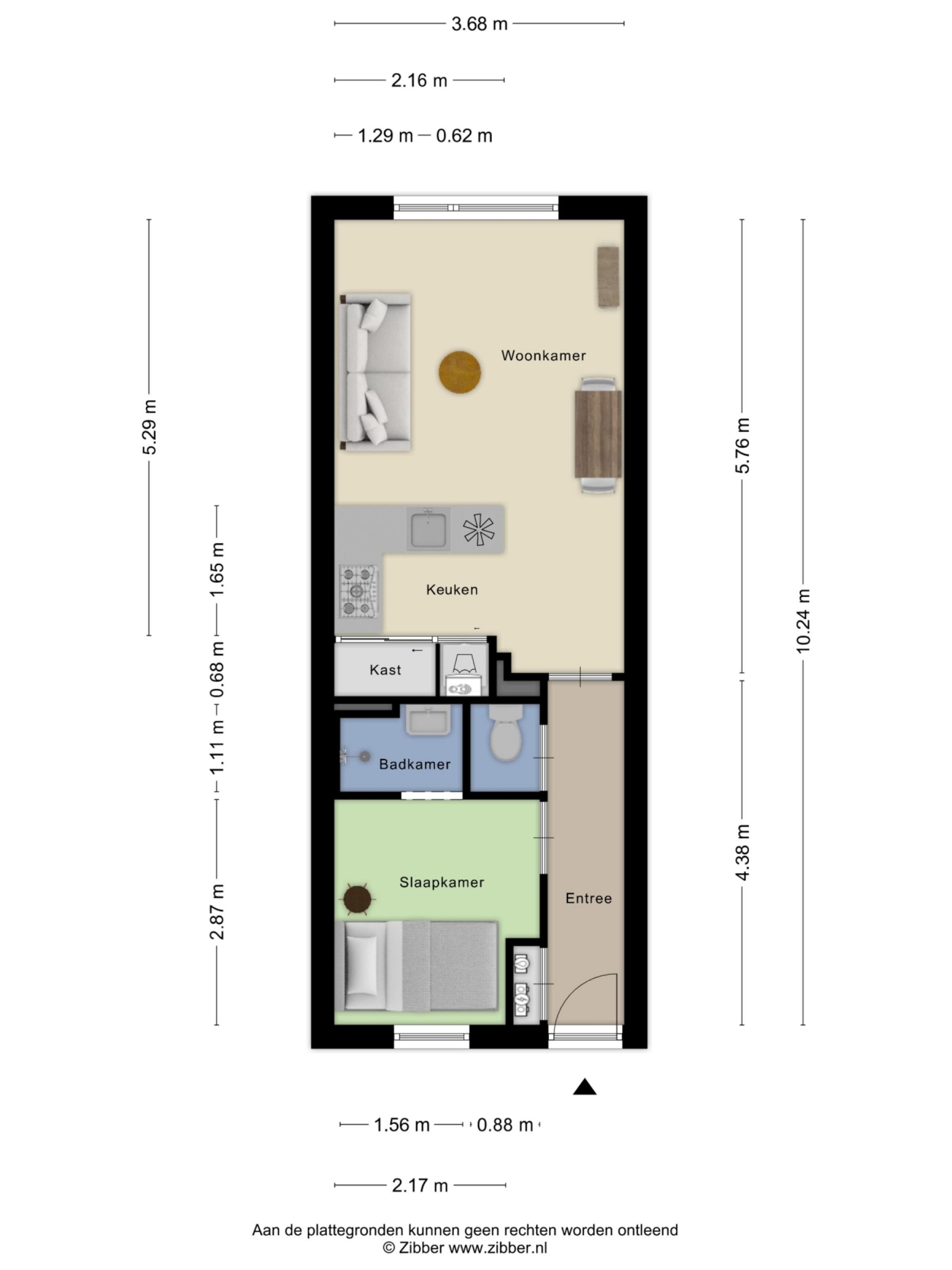 Aalsterweg 77 D plattegrond