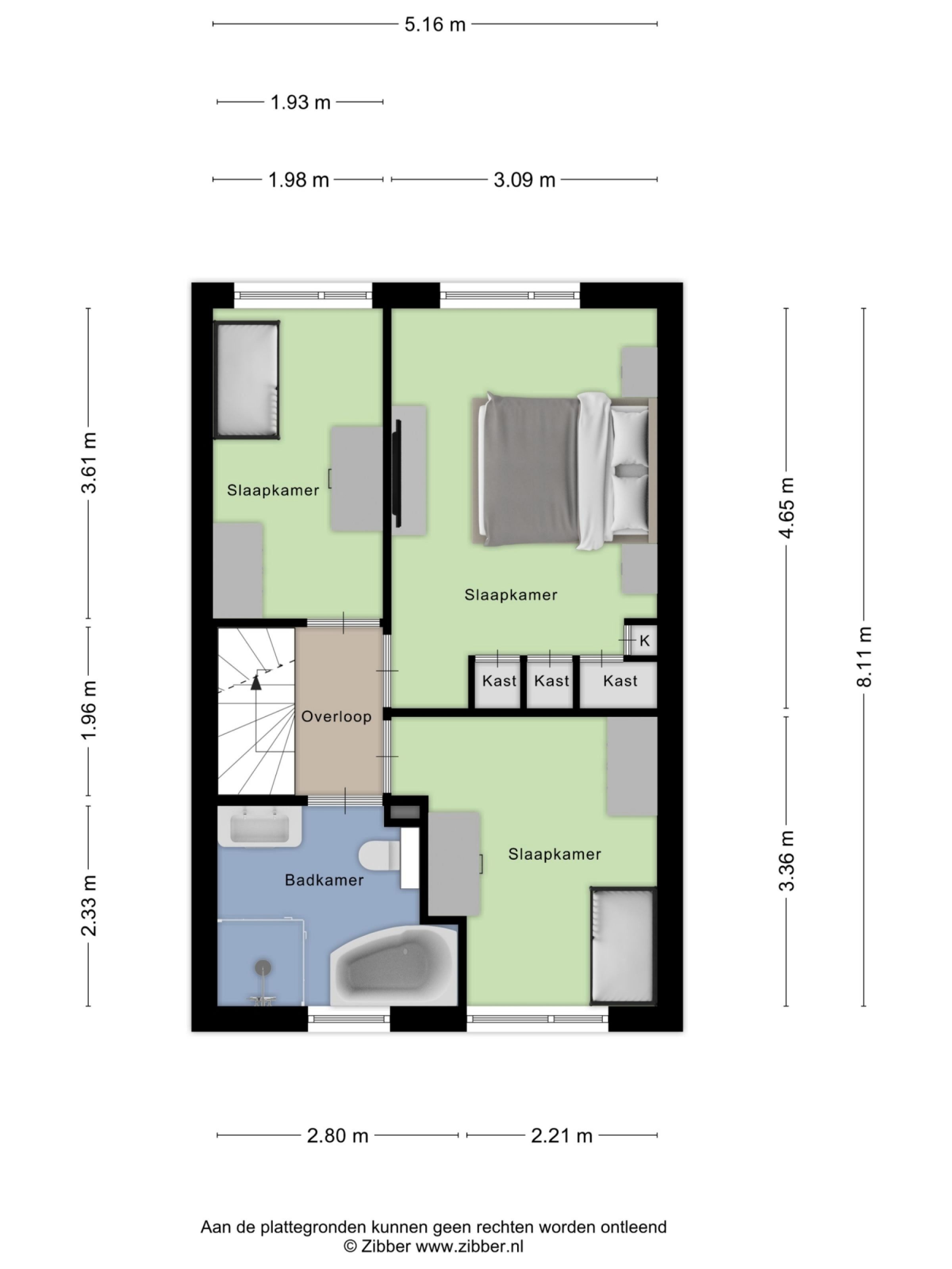 Hondsruglaan 166 plattegrond 2