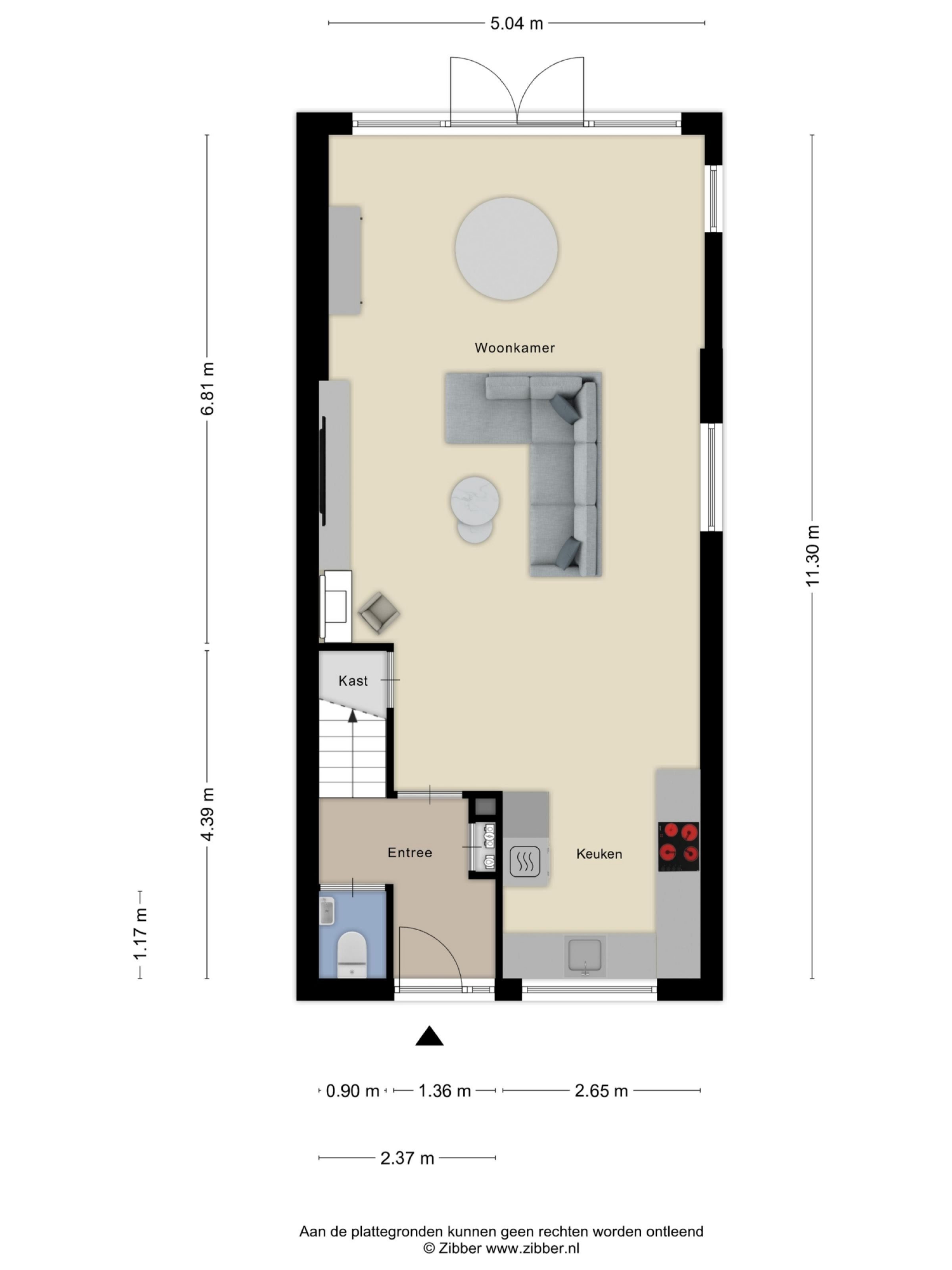 Hondsruglaan 166 plattegrond