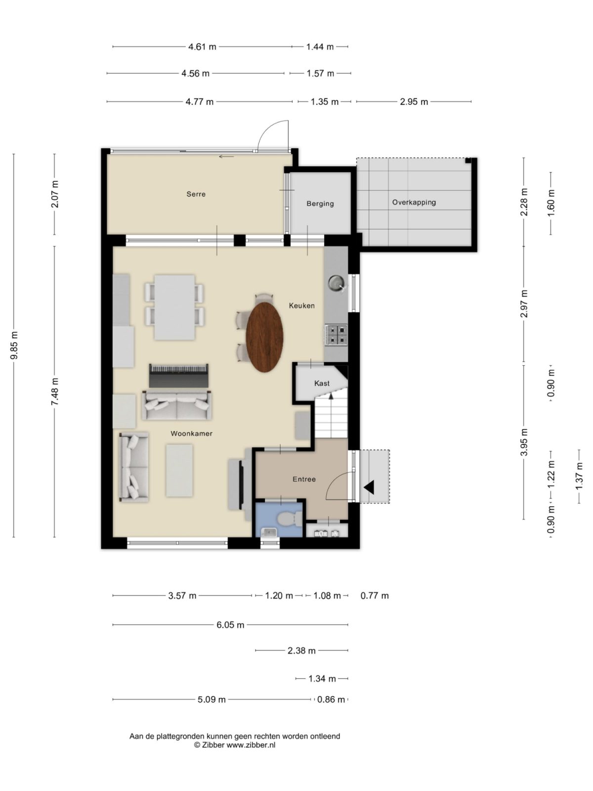 Baarle Hertoglaan 45 A plattegrond