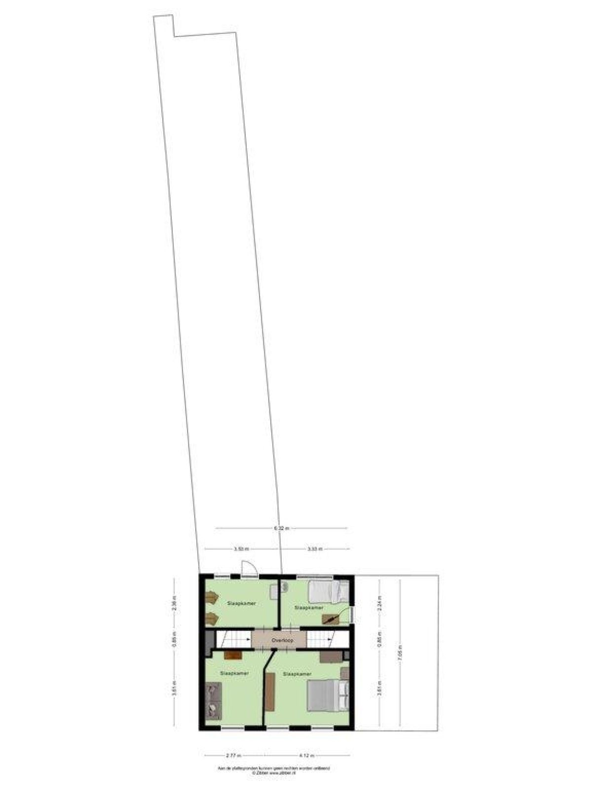 Gasthuisstraat 827 plattegrond 2