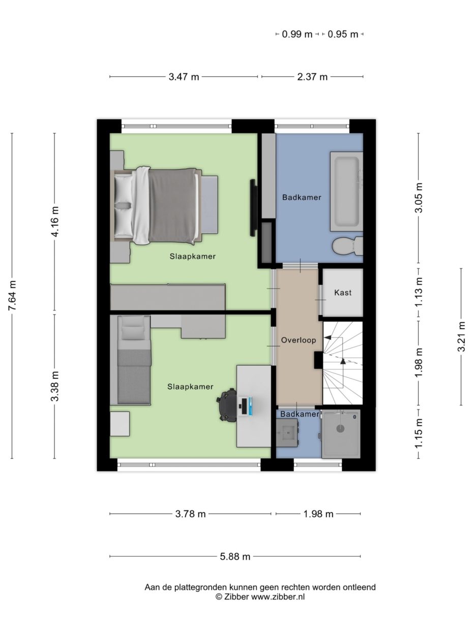 Gerard Bromlaan 42 plattegrond 3