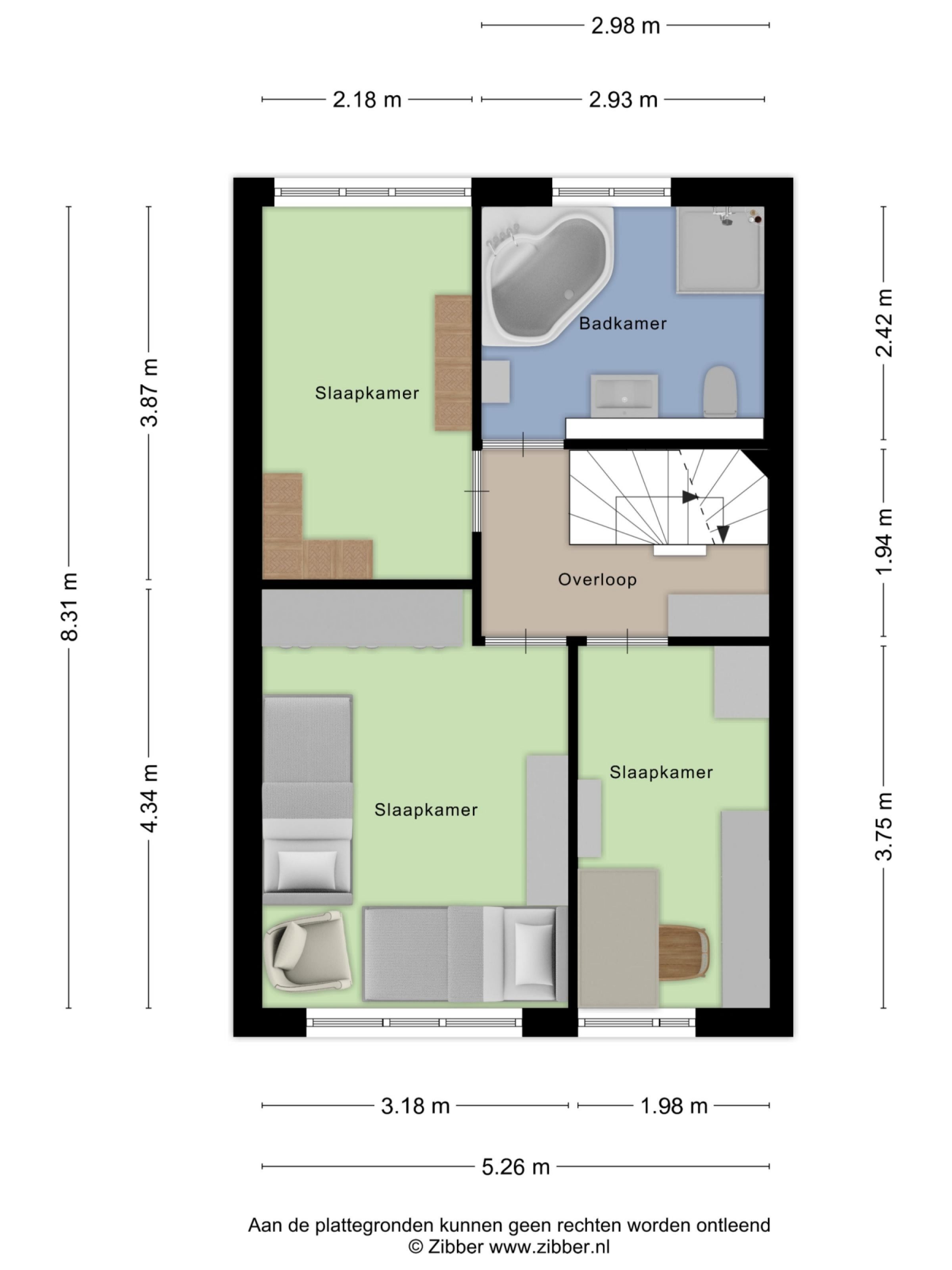 Fransebaan 430 plattegrond 3
