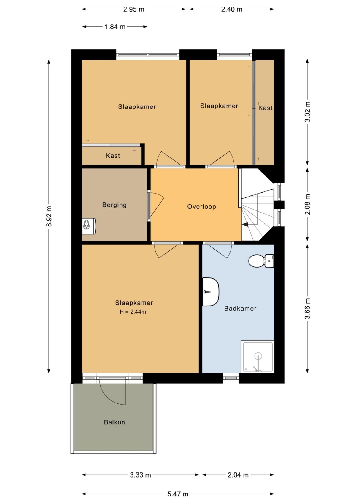 Nabucco 2 plattegrond 2