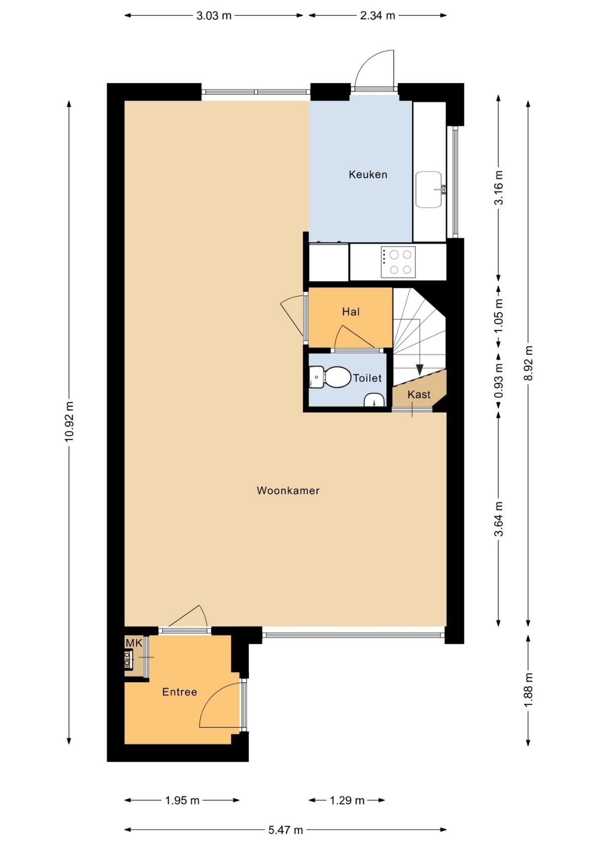 Nabucco 2 plattegrond