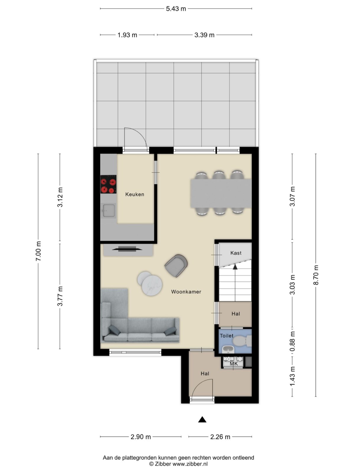 Tobbersdijk 17 plattegrond