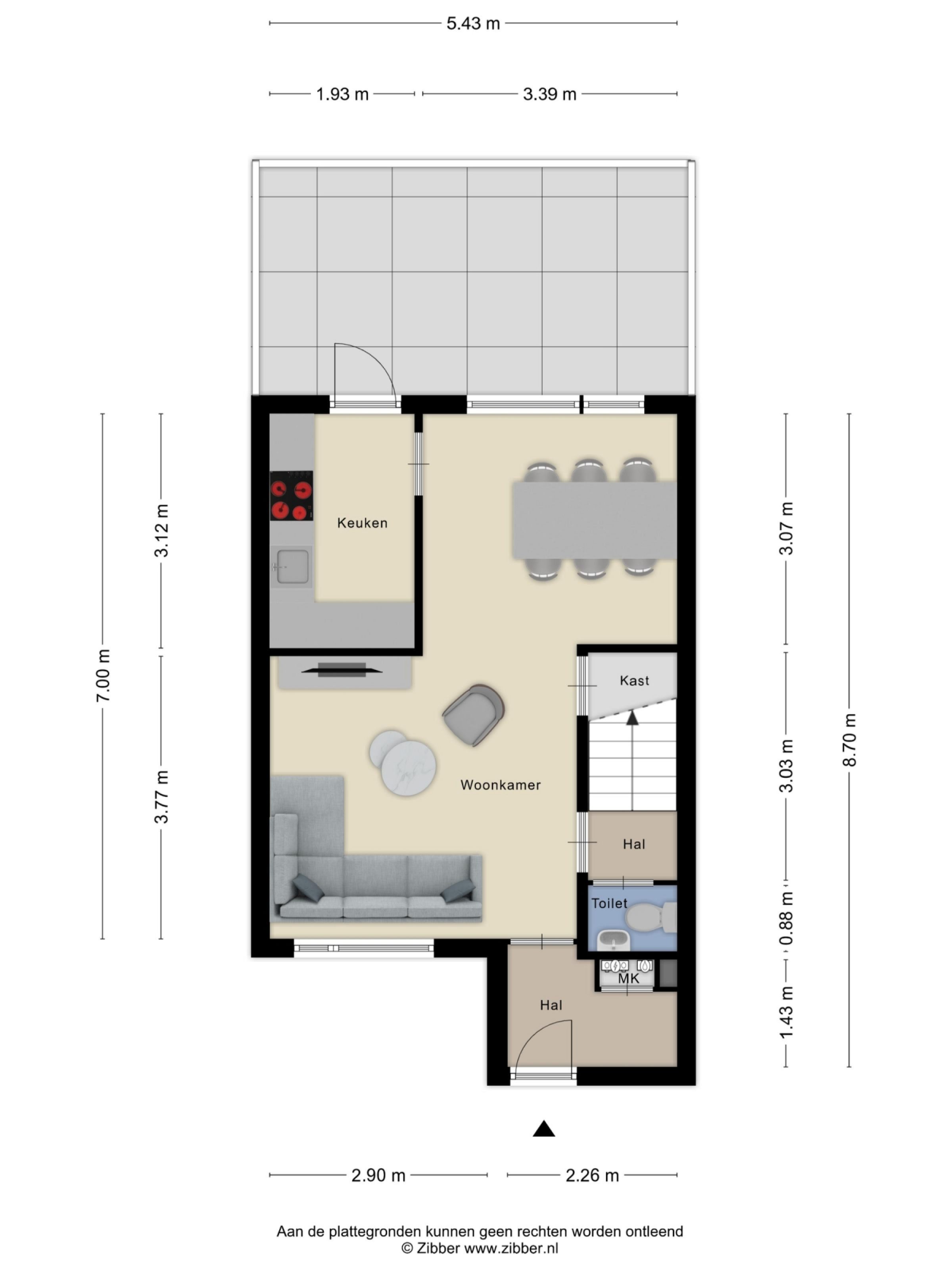 Tobbersdijk 17 plattegrond