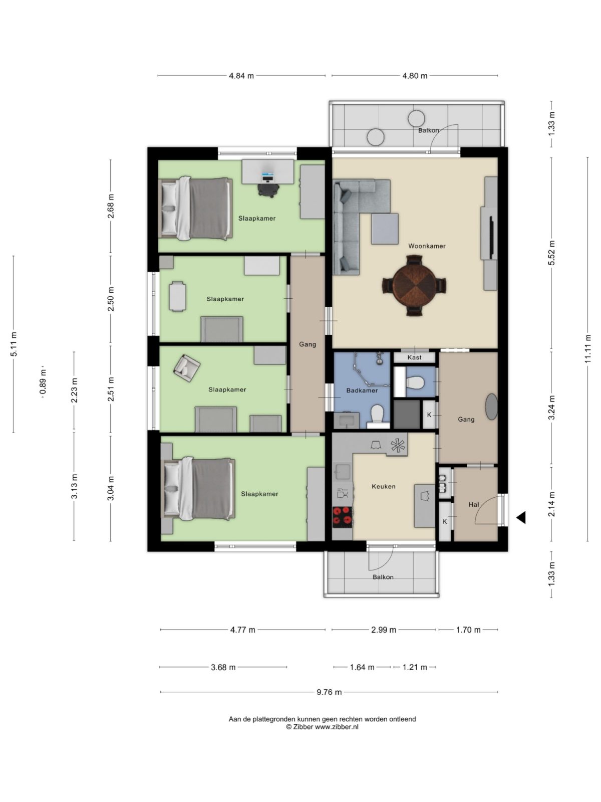 Wijngaardplein 39 plattegrond